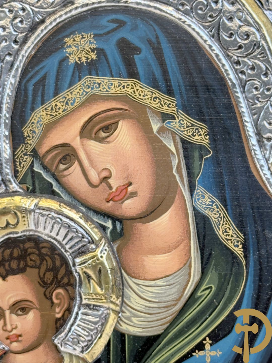 Ikoon met zilveren rizza 