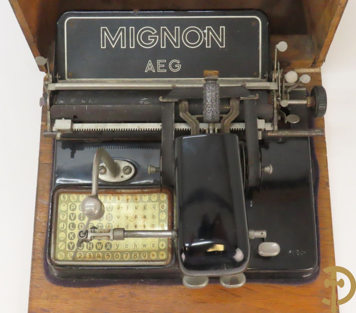 Typmachine uit de jaren 1920 / 30, AEG Mignon model 3 koffer - vanaf 1913 geproduceerd