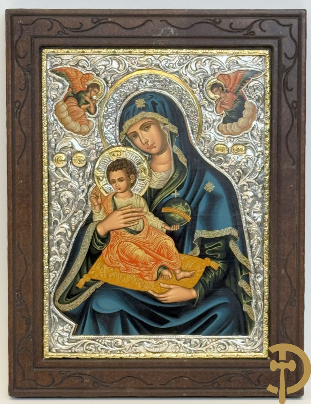 Ikoon met zilveren rizza 