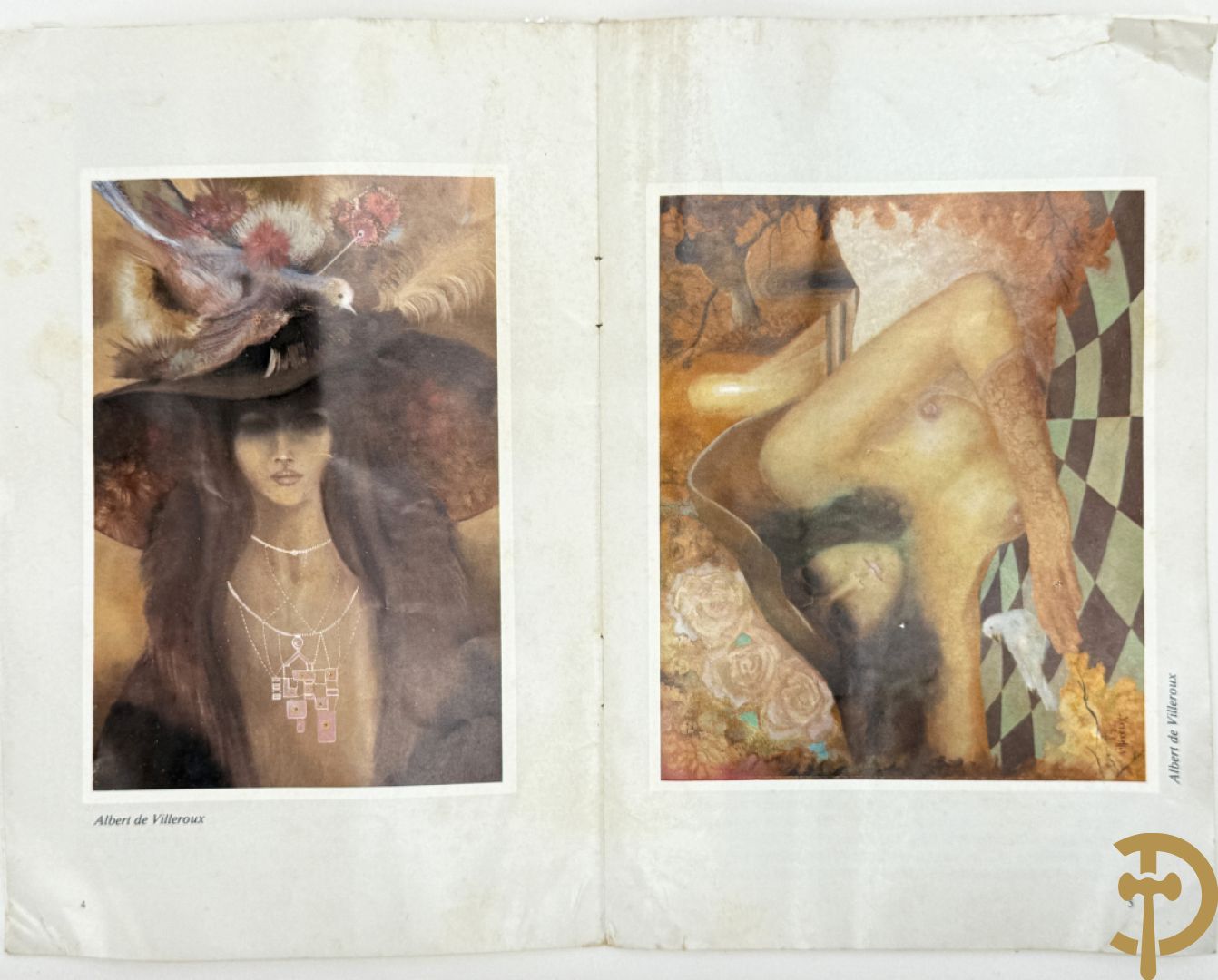 DE VILLEROUX A. getekend 