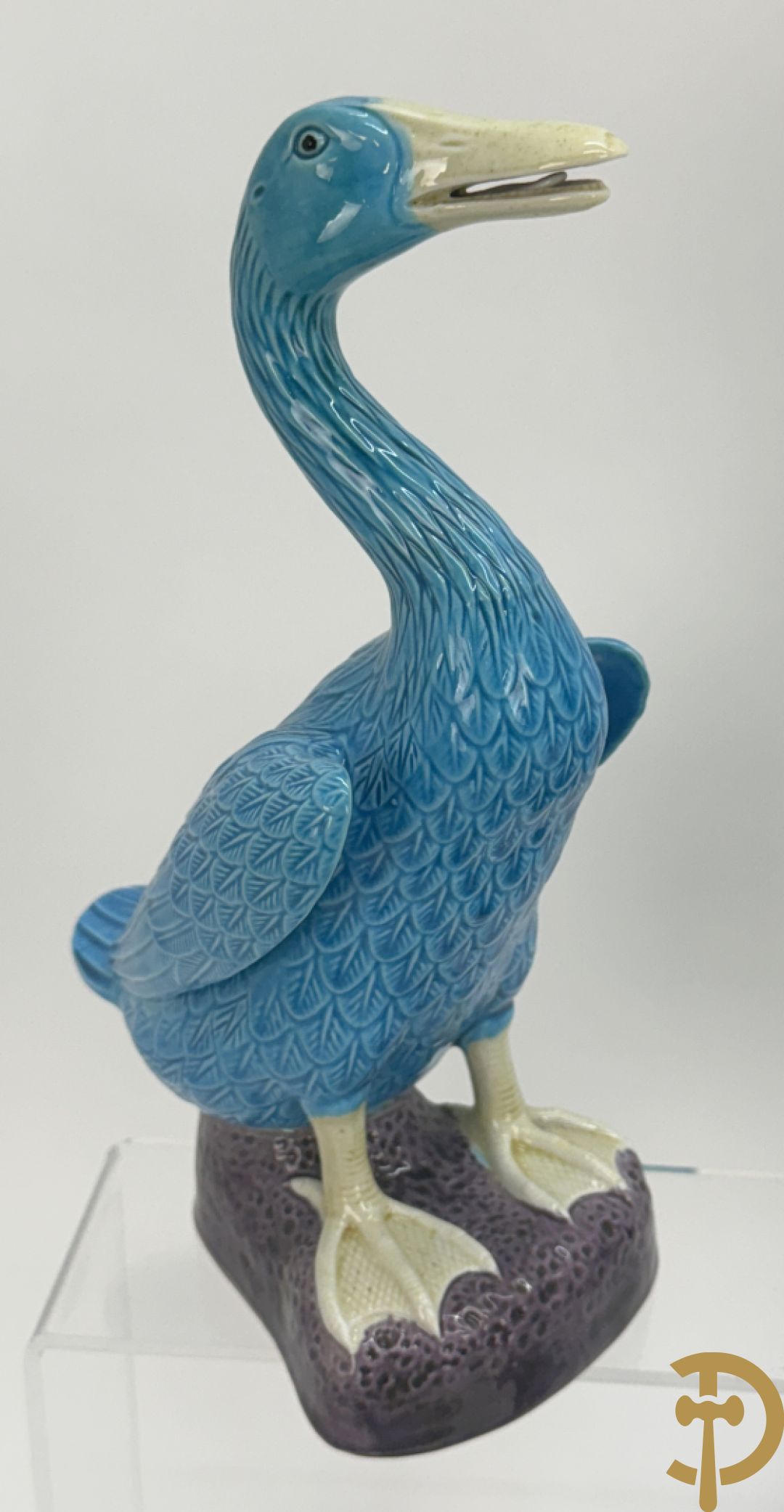 Vier paar porseleinen eenden + vaasje