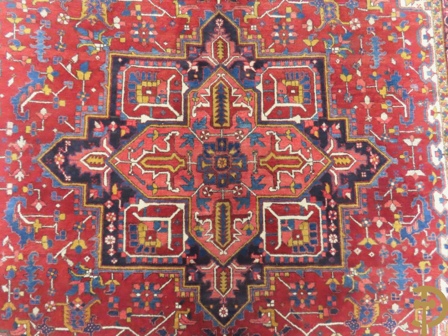 Oosters handgeknoopt tapijt Heriz