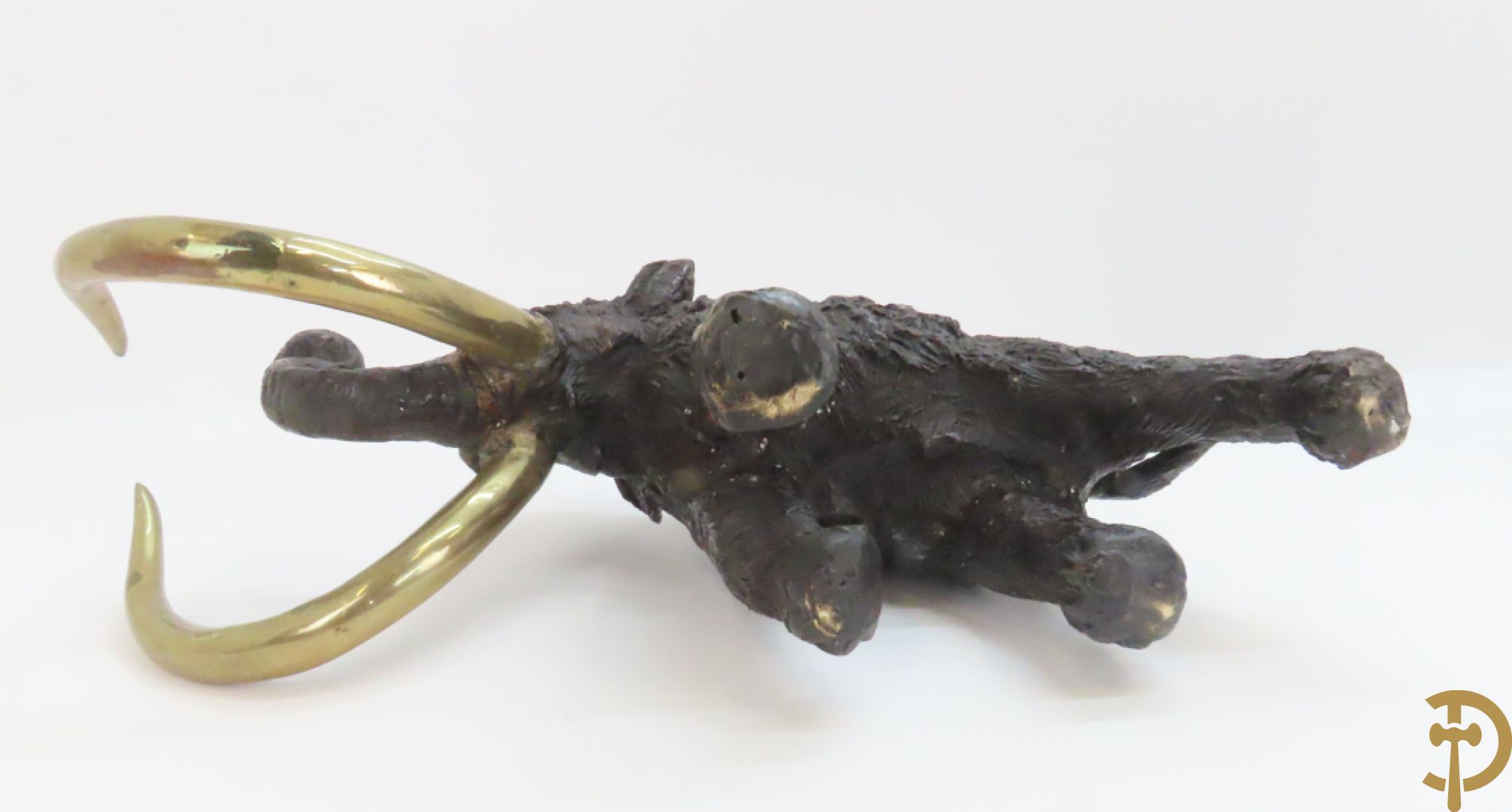 Ongetekend decoratief bronzen beeld van een mammoet