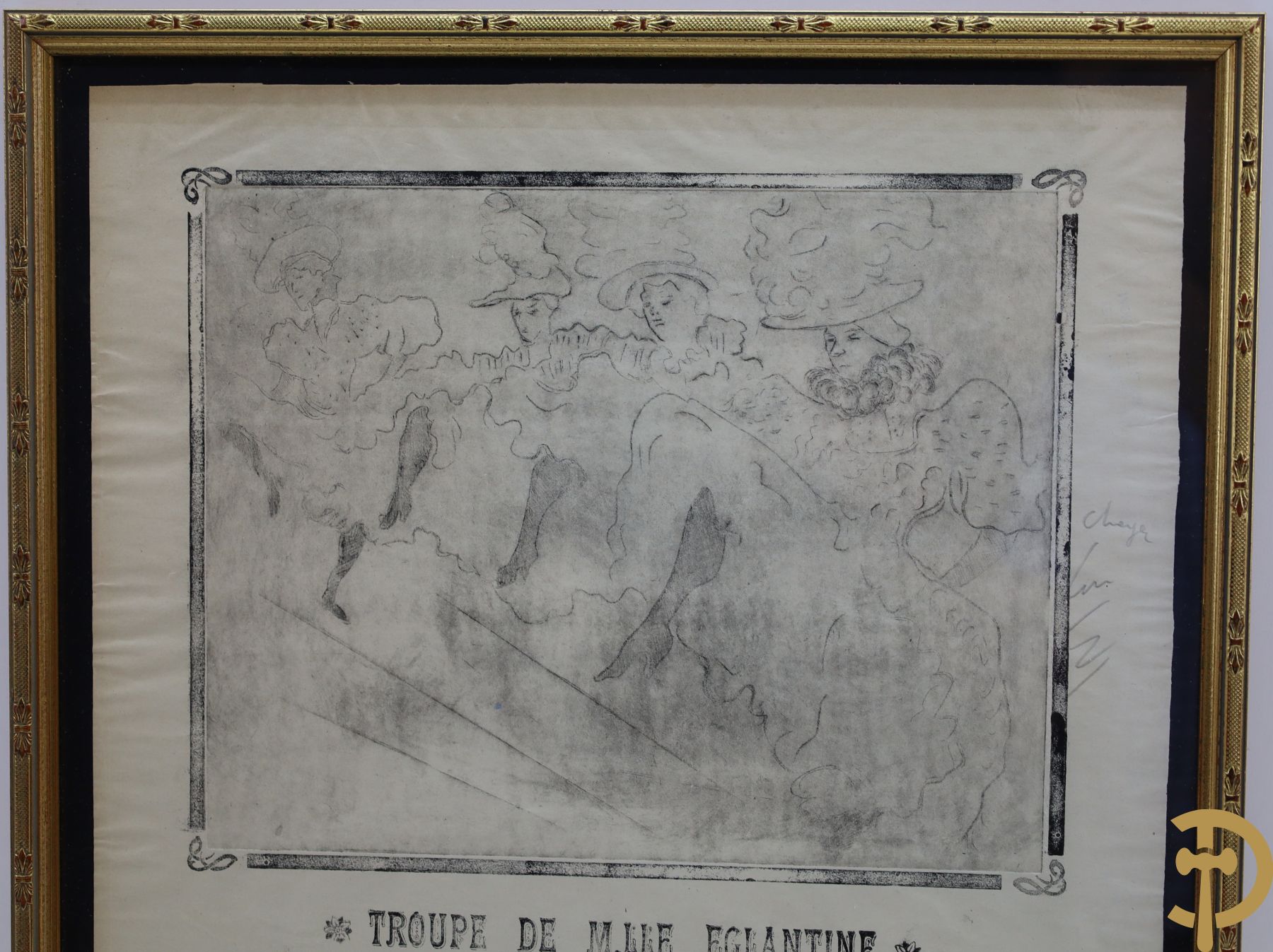 TL gemonogrammeerd (Toulouse de Lautrec) 