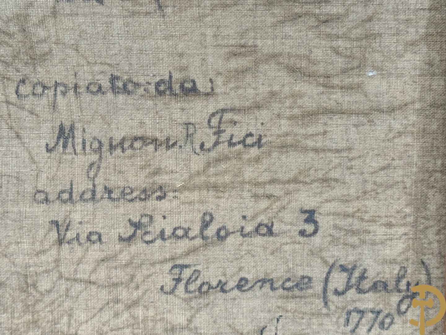 Ongetekend achteraan gerefereerd Carlo Dolci 