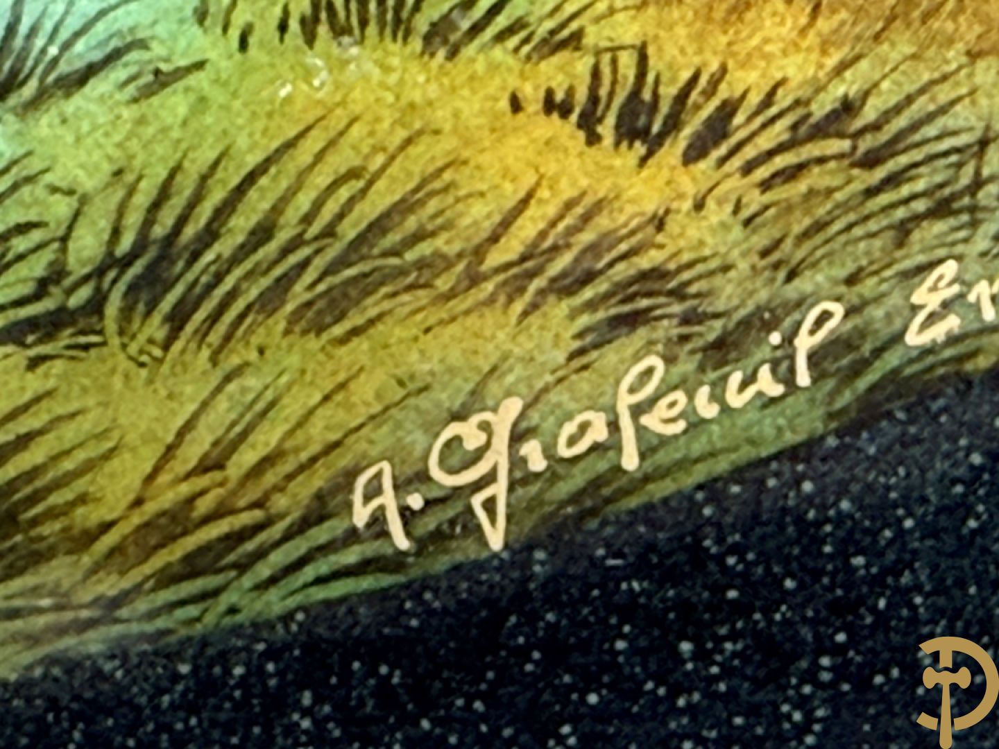 GRAFEUIL A. getekend Emaux de Limoges 