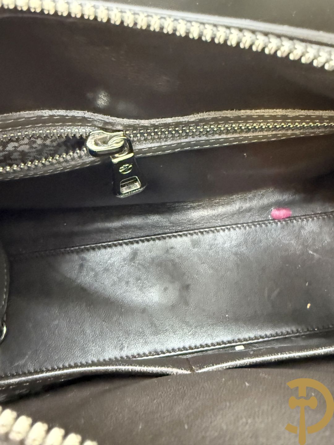 Lederen handtas Longchamps Paris Premier in bijhorende zak