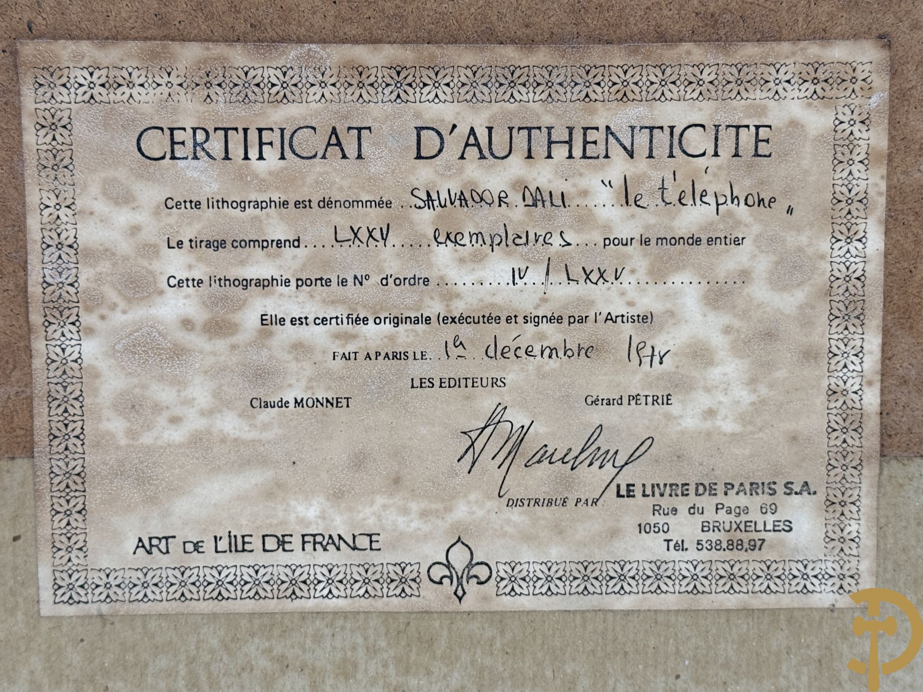 DALI getekend (Salvato) 