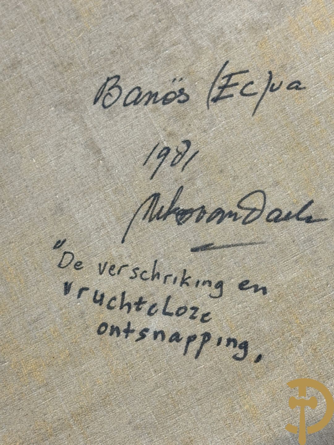 VAN DAELE Nico getekend verso 1981 