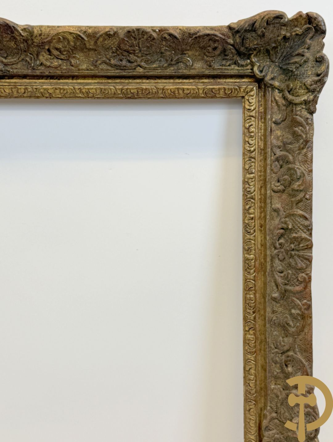 Oude grote vergulde Louis XV lijsten : 3 stuks