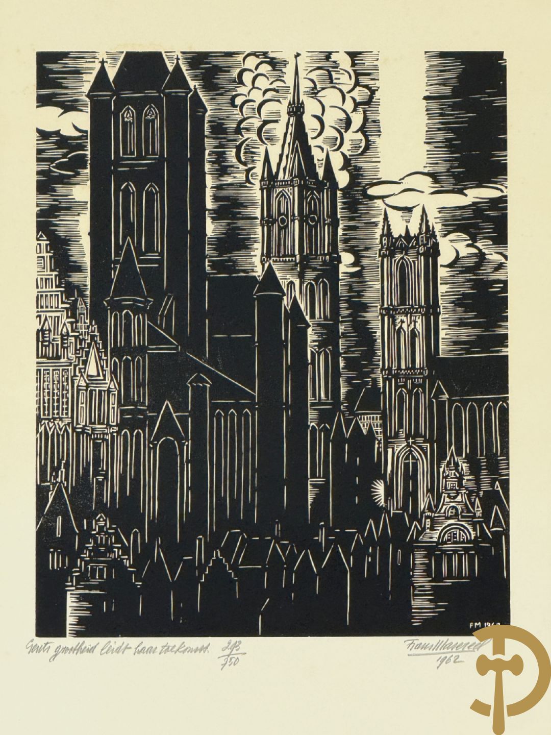 MASEREEL Frans getekend 1962 