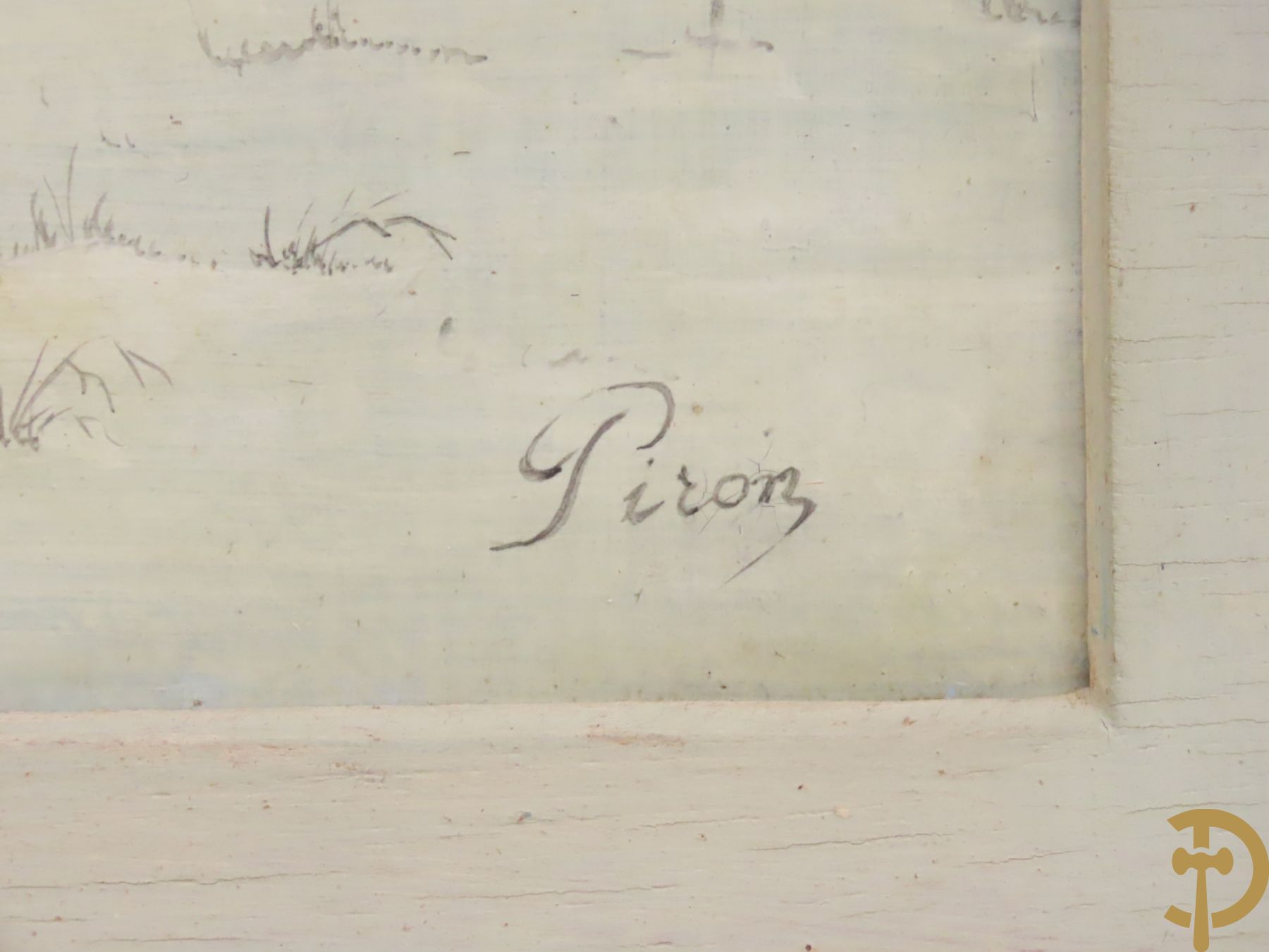 PIRON getekend (Verso Piron L.) 