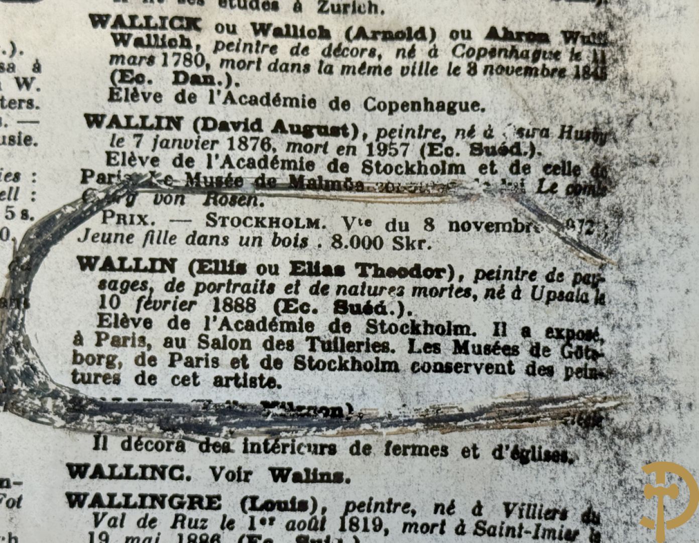 WALLIN Ellis getekend 