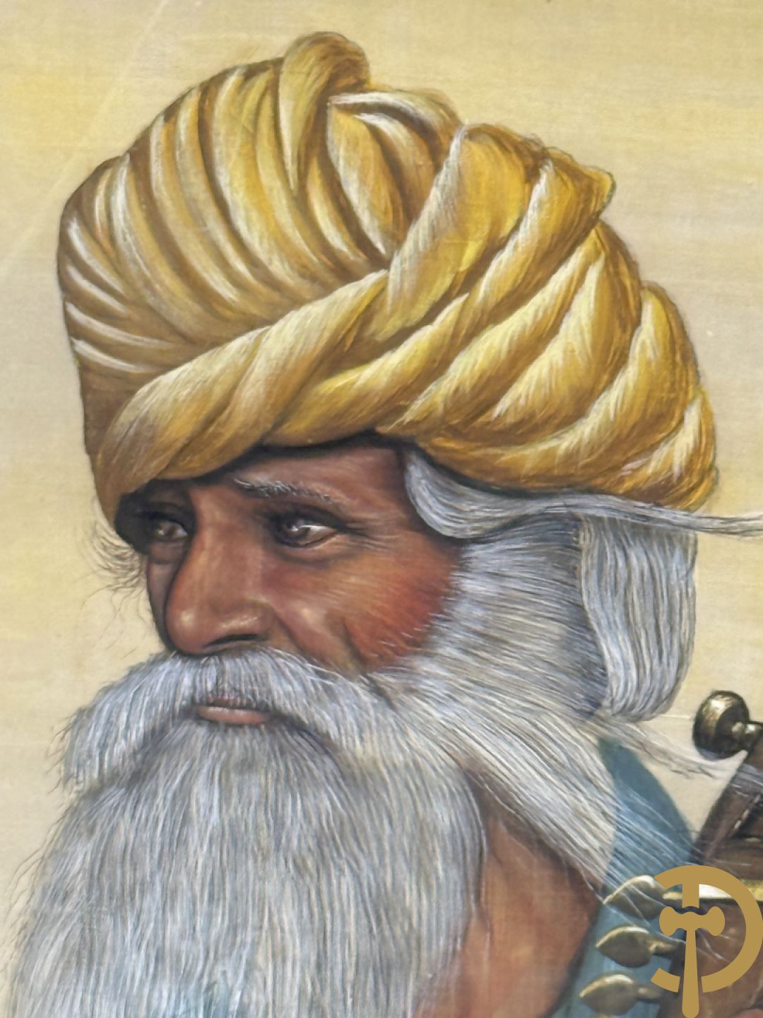 Drie Indische handgekleurde, geaquarelleerde en geanimeerde scènes