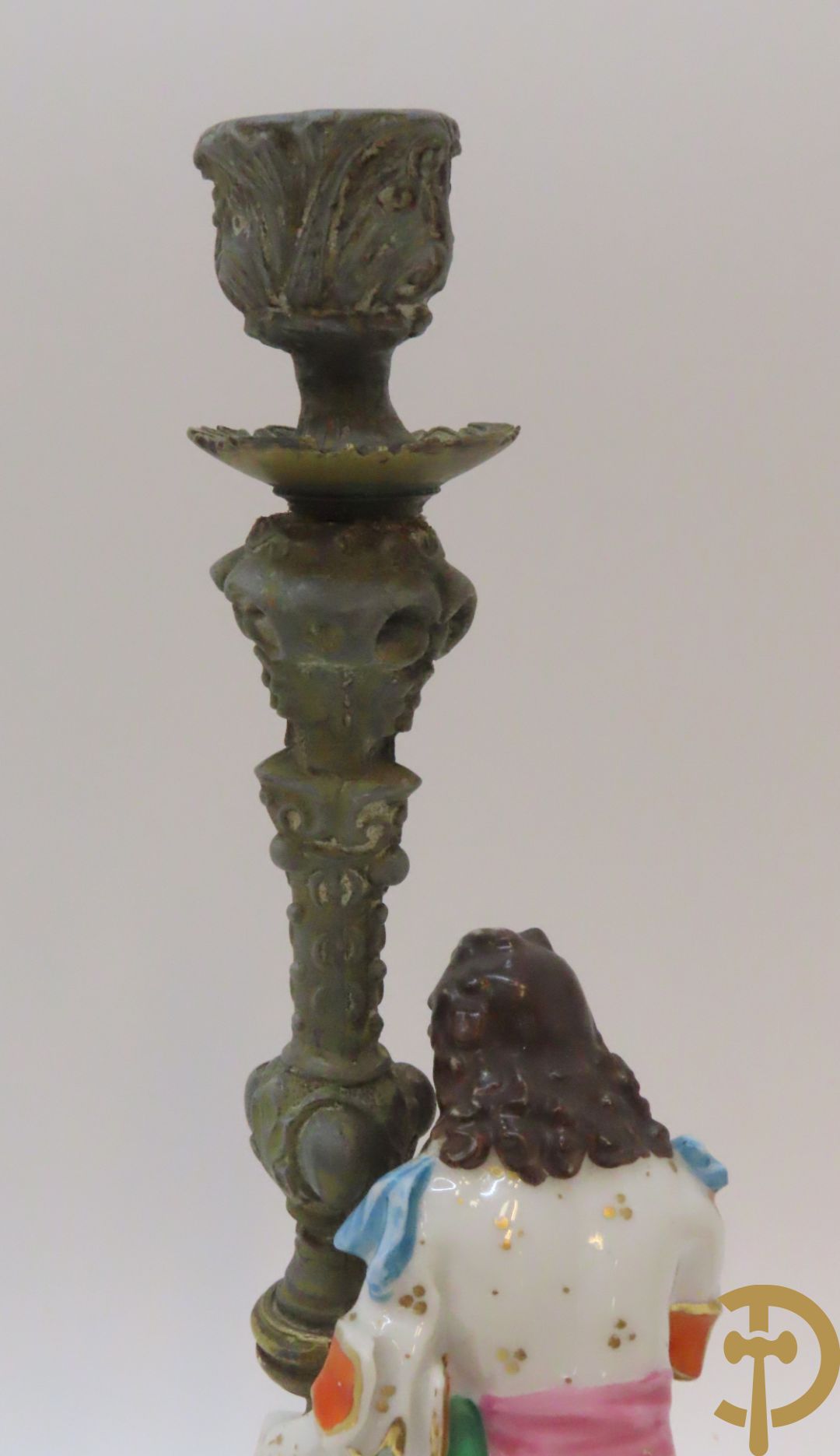 Paar porseleinen kandelaars Vieux Paris, 19e