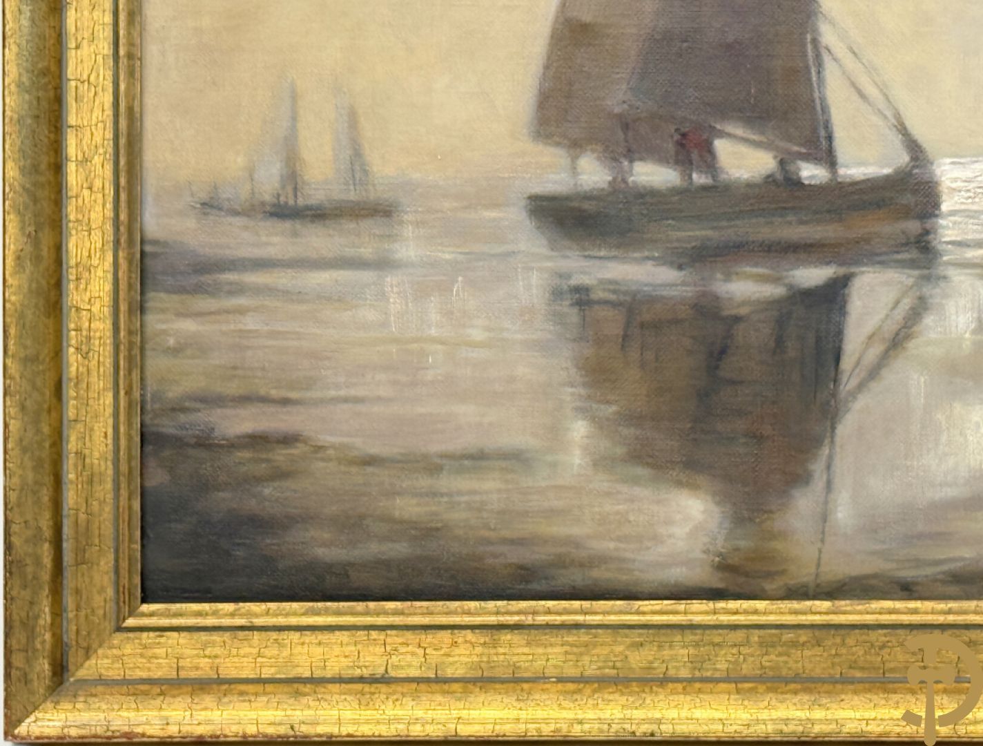 Onleesbaar getekend rechts onder 