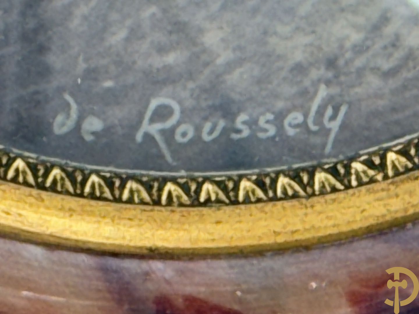 Vijf miniaturen met damersportretten en romantische scène, waarvan 4 getekend : de Roussely, Canova, Siluce ? en Domery ?