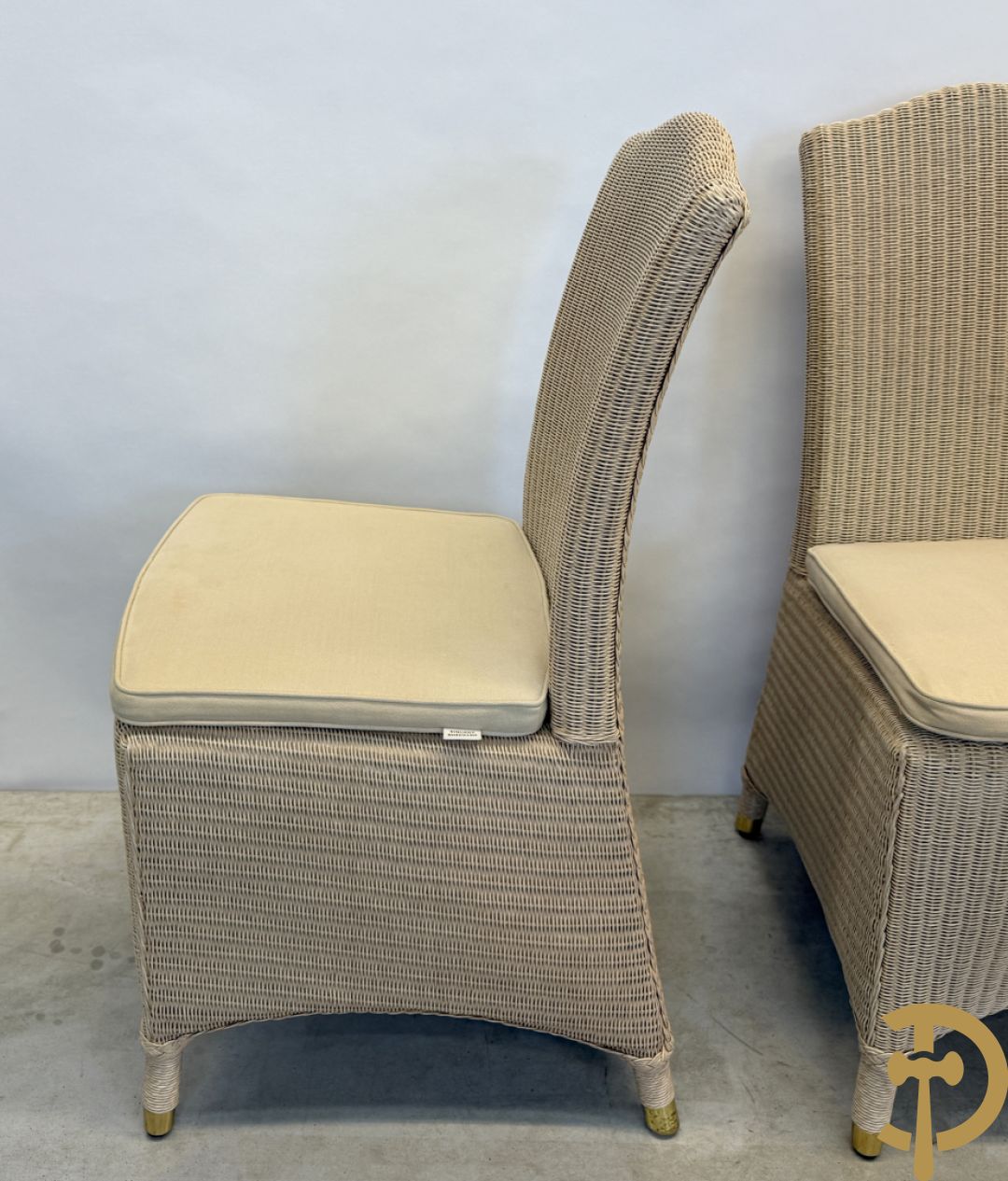 Zes Lloyd Loom stoelen, merk Vincent Sheppard