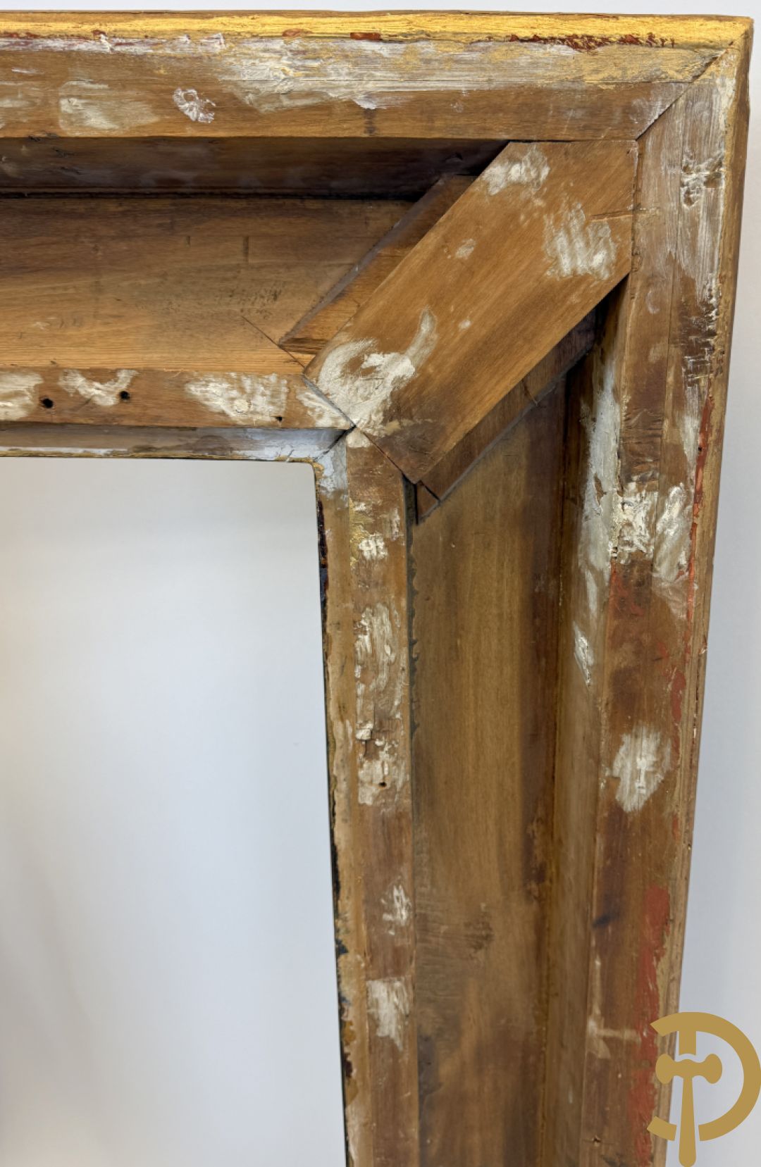 Oude grote vergulde Louis XV lijsten : 3 stuks