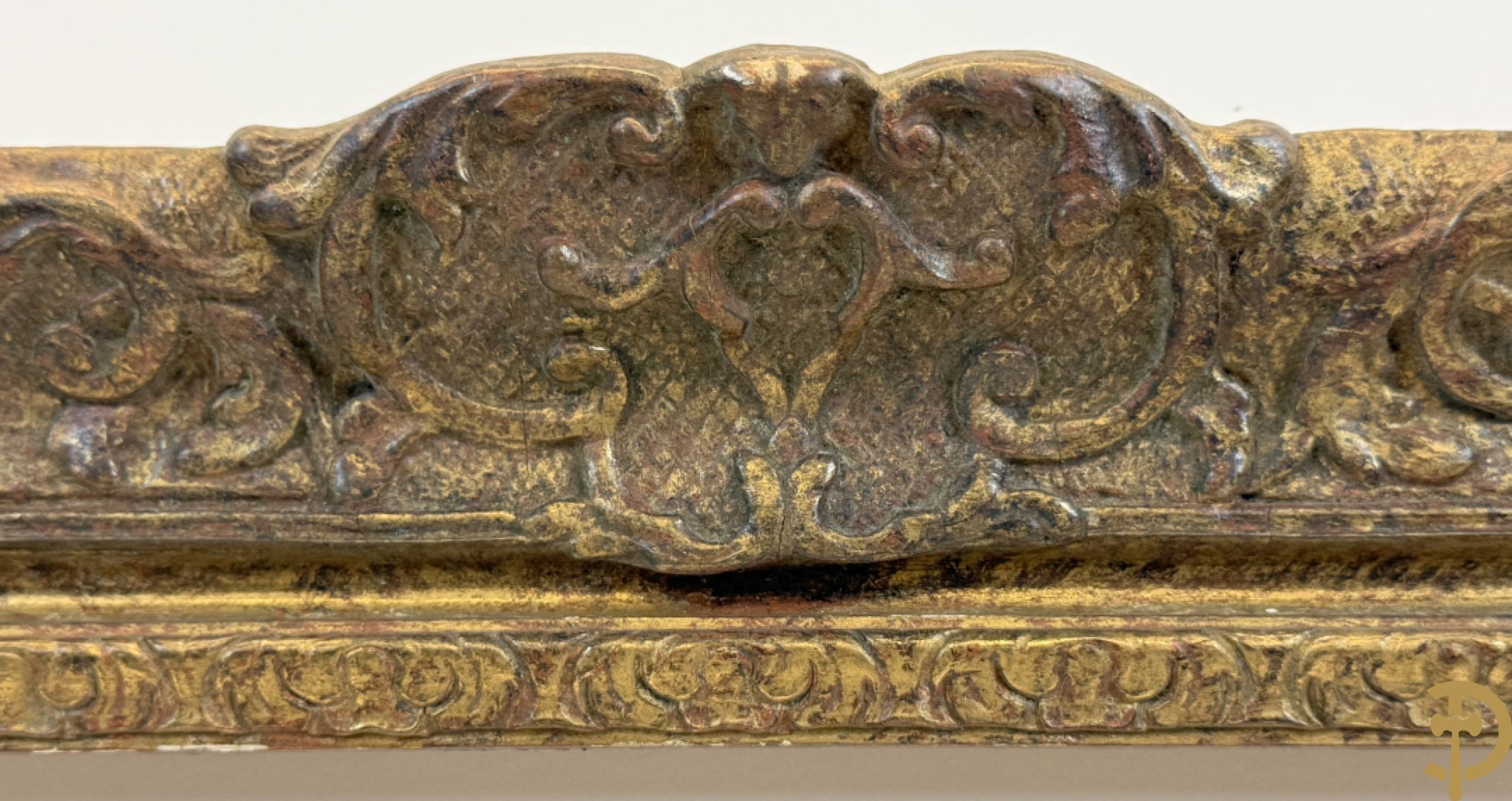 Oude grote vergulde Louis XV lijsten : 3 stuks