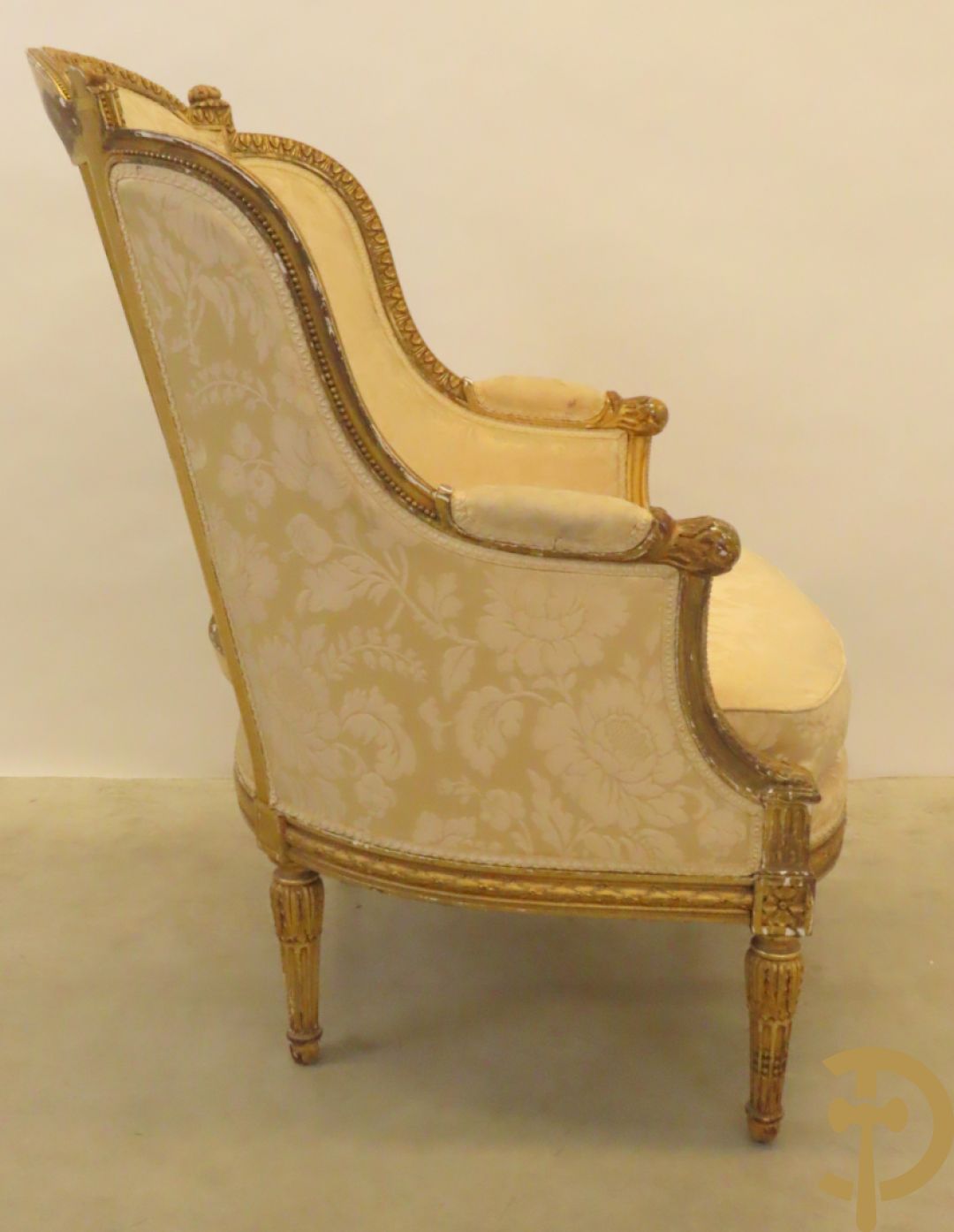 Vergulde Louis XVI armzetel met accanthusranken