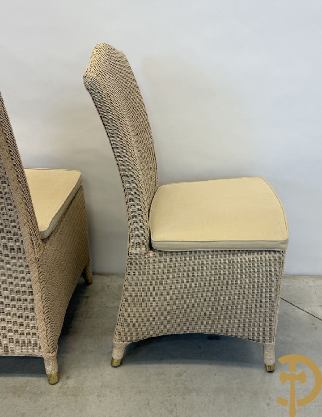 Zes Lloyd Loom stoelen, merk Vincent Sheppard