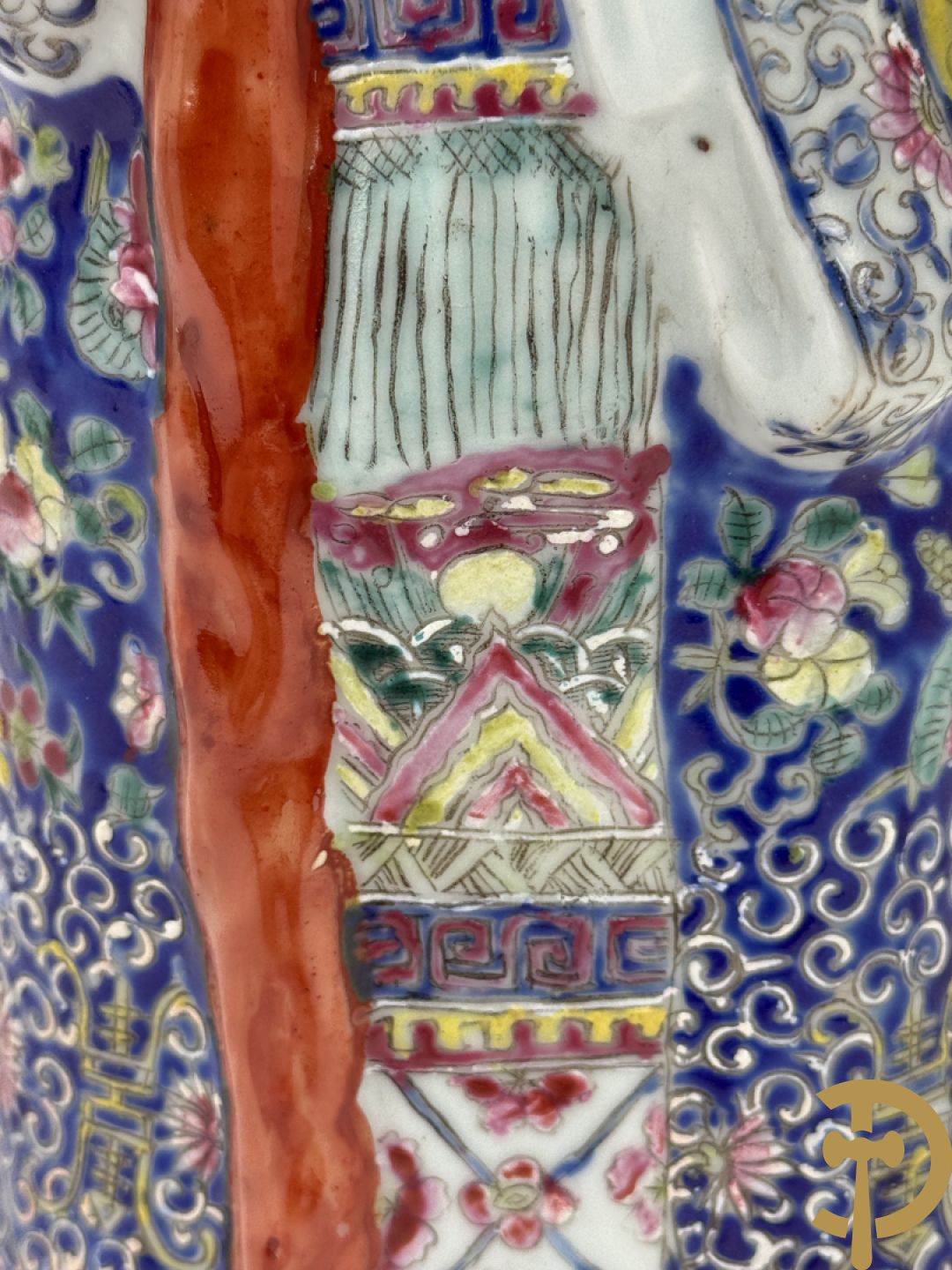 Chinese porseleinen handgekleurde wijsgeer