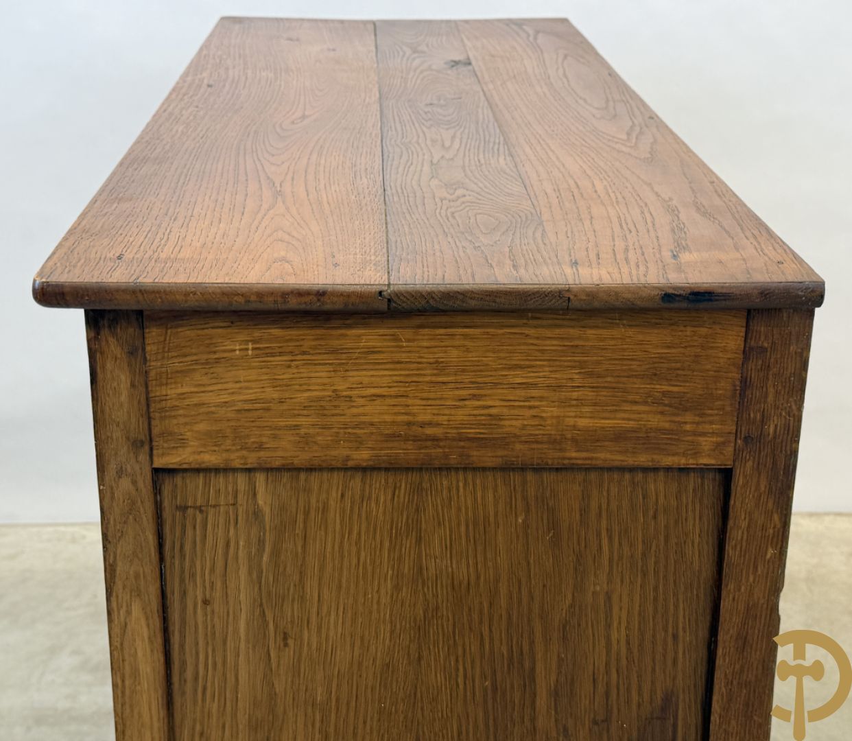 Masssief eiken tweedeursdresse Louis Philippe 19e