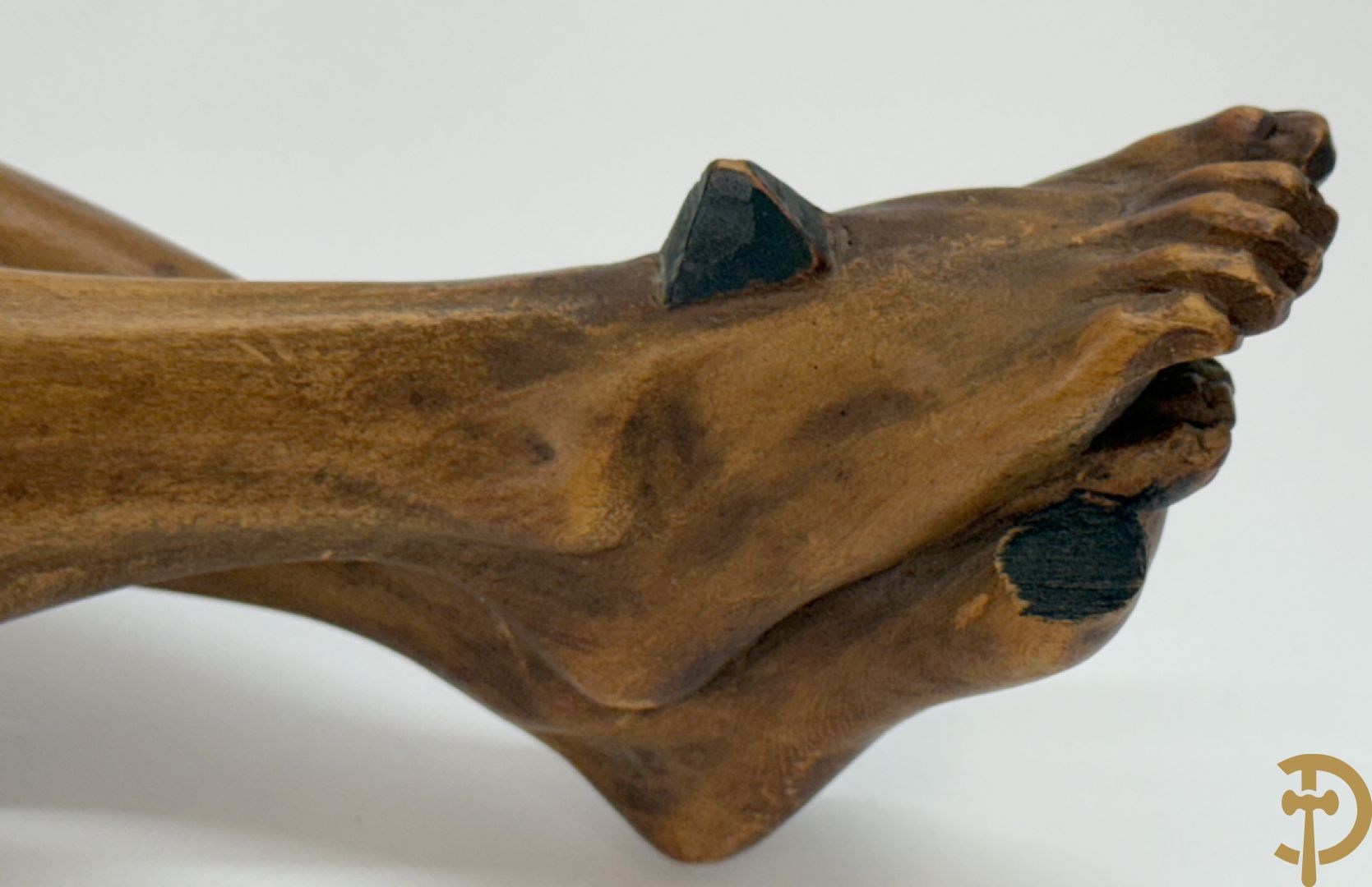 Gesculpteerde houten Jansenistische corpus