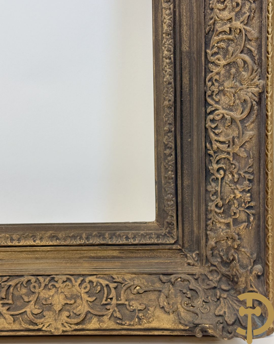 Oude grote vergulde Louis XV lijsten : 3 stuks