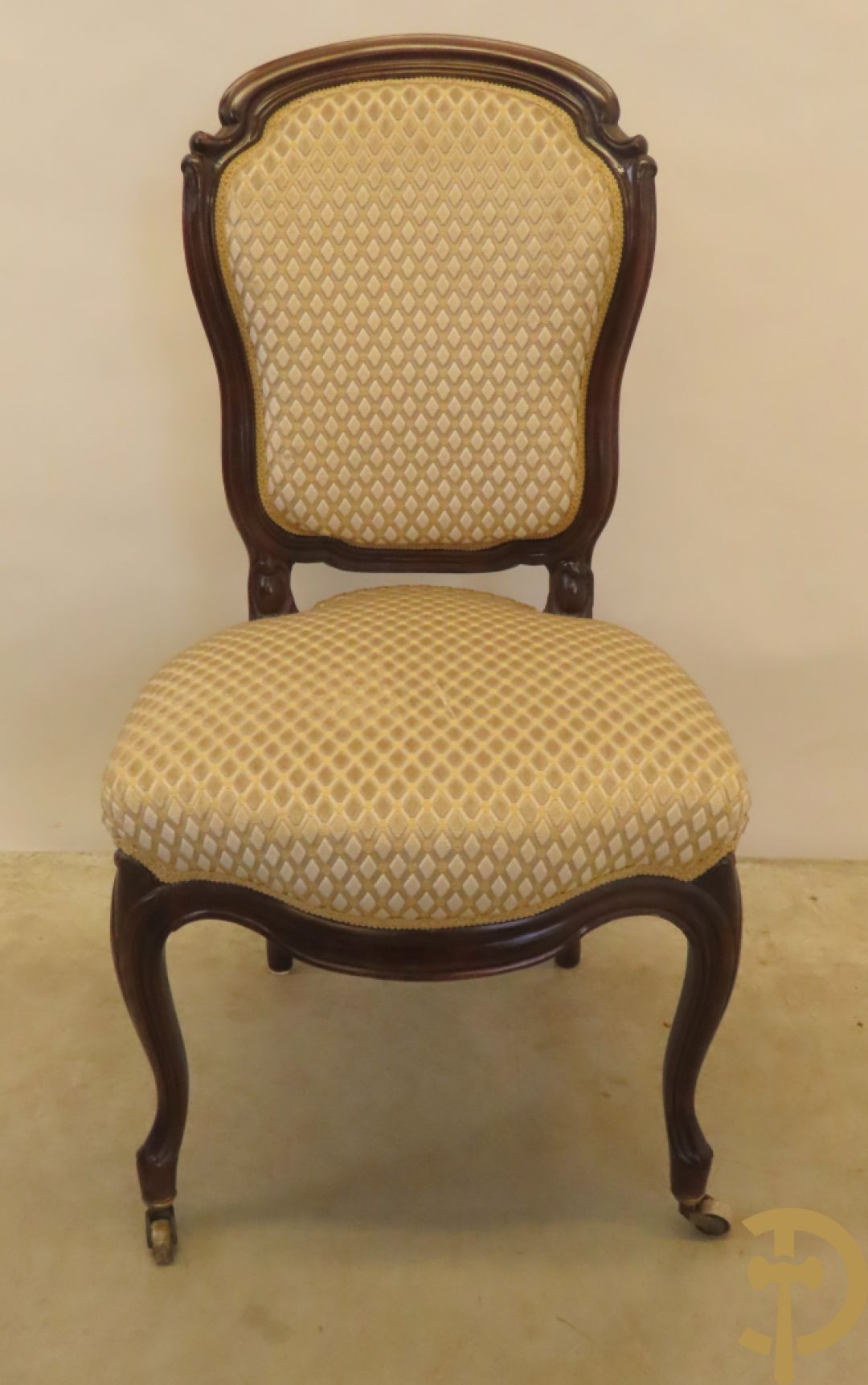 Louis Philippe salonensemble bestaande uit canapé, 2 armzetels en 2 stoelen