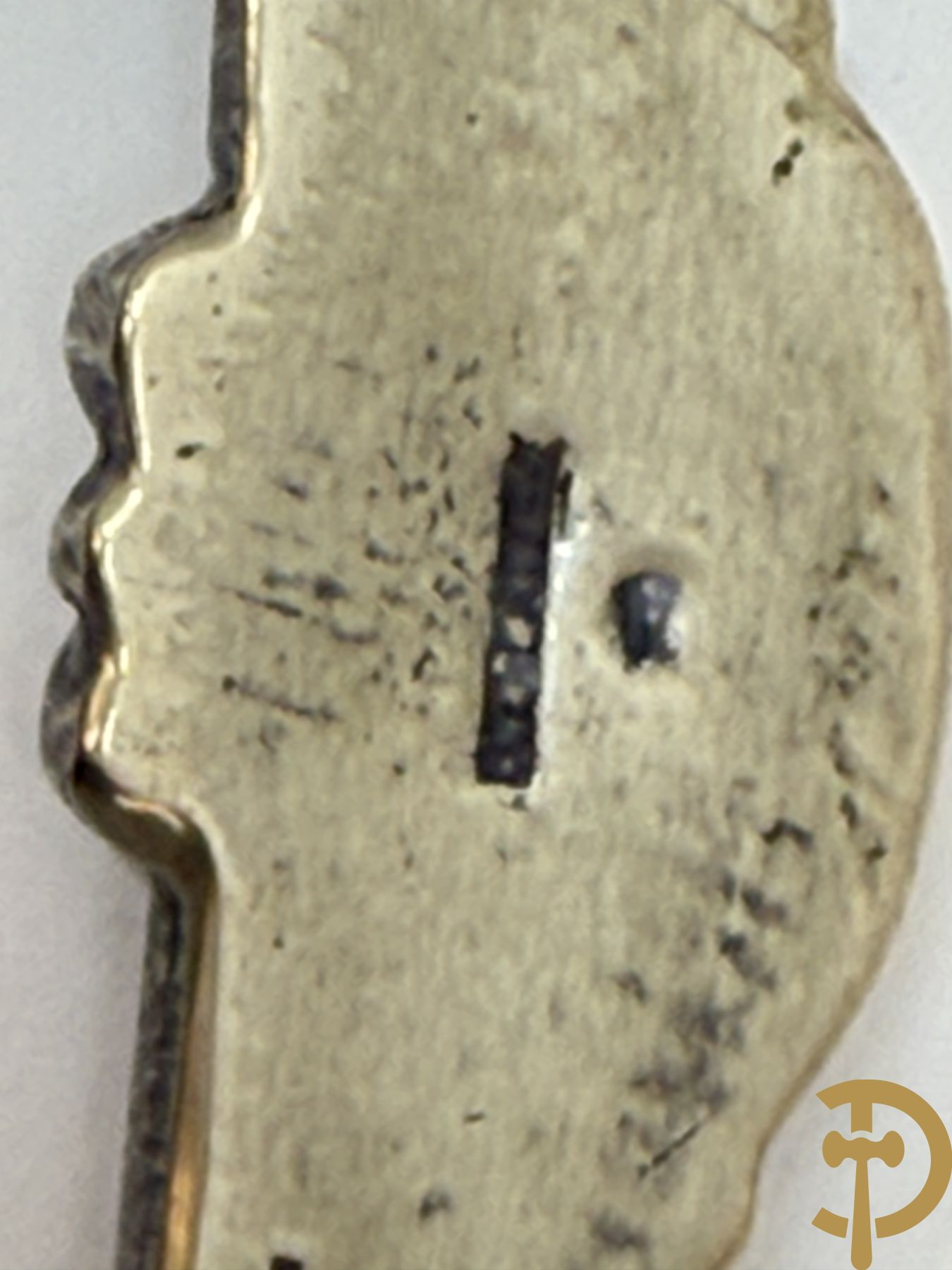 Verzilverd koffie en theestel op plateau, Metal Blanc getekend