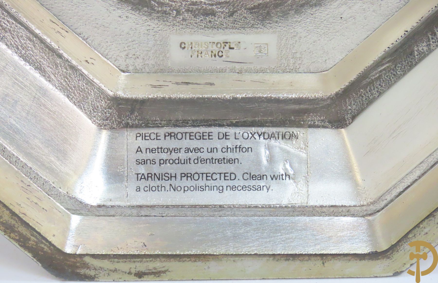 Zes paar verzilverde kandelaars