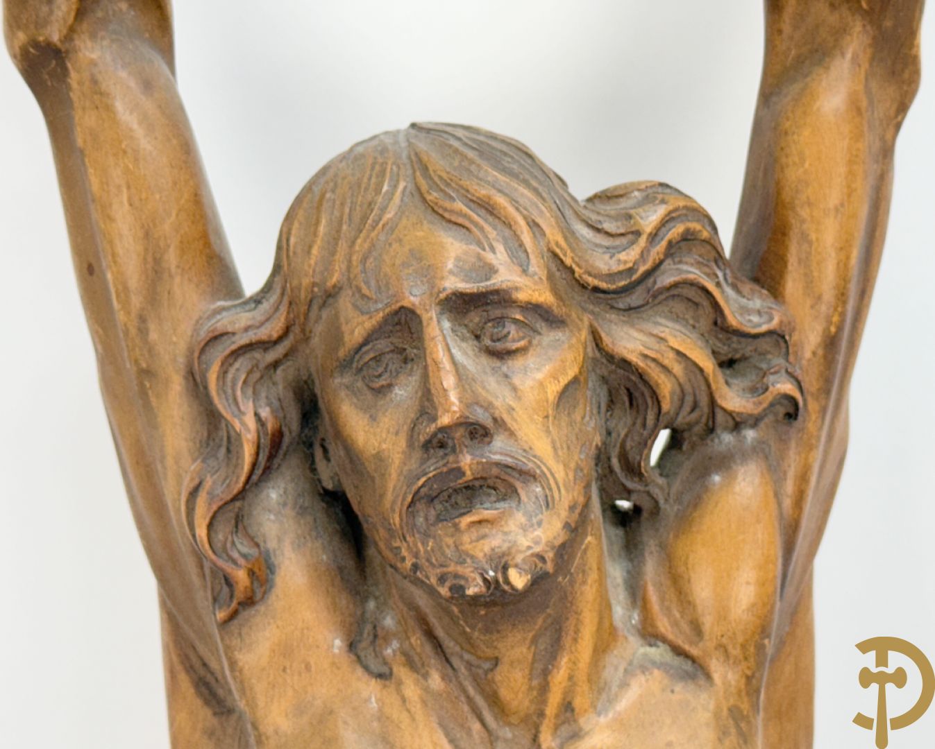 Gesculpteerde houten Jansenistische corpus