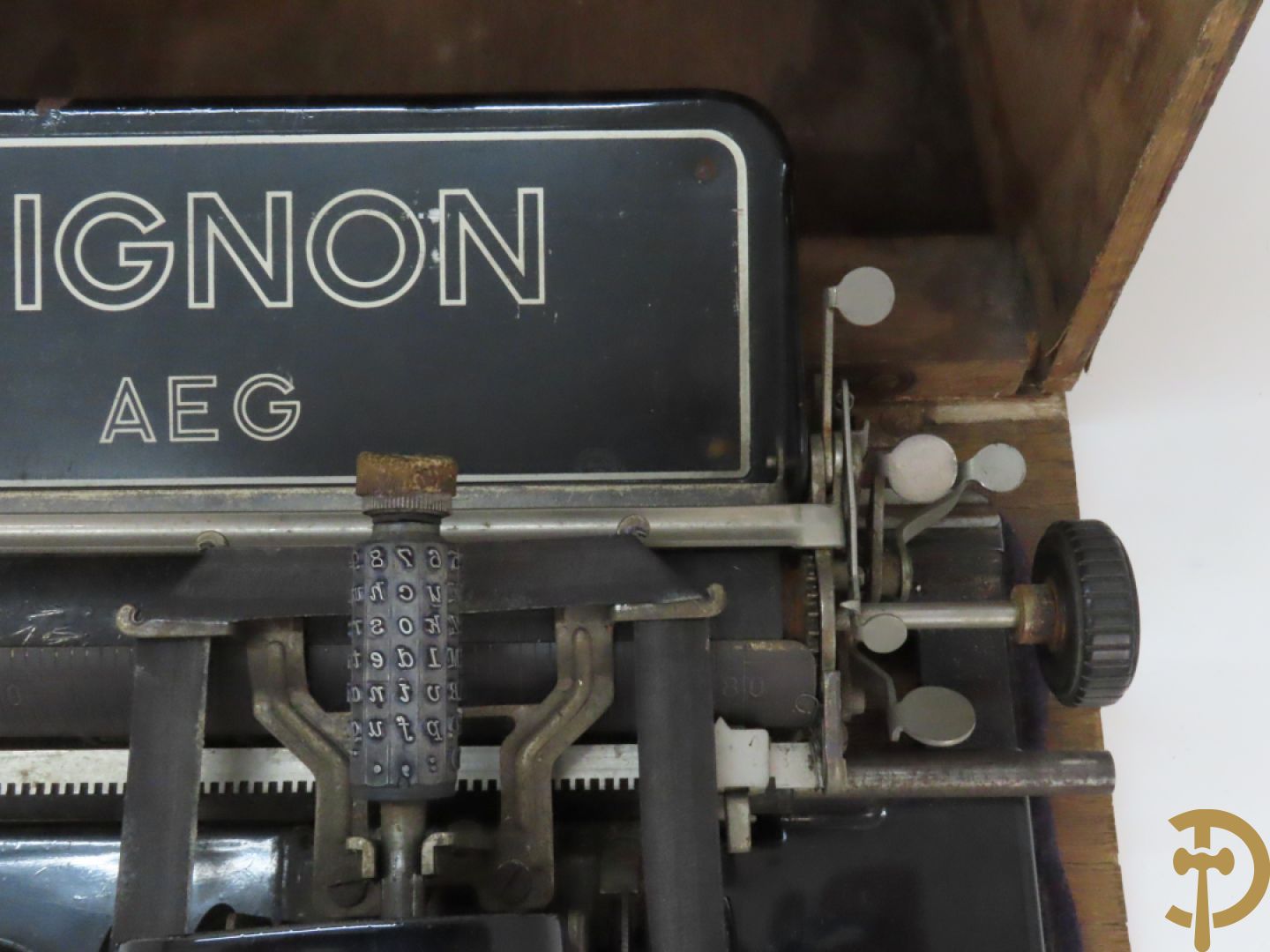 Typmachine uit de jaren 1920 / 30, AEG Mignon model 3 koffer - vanaf 1913 geproduceerd