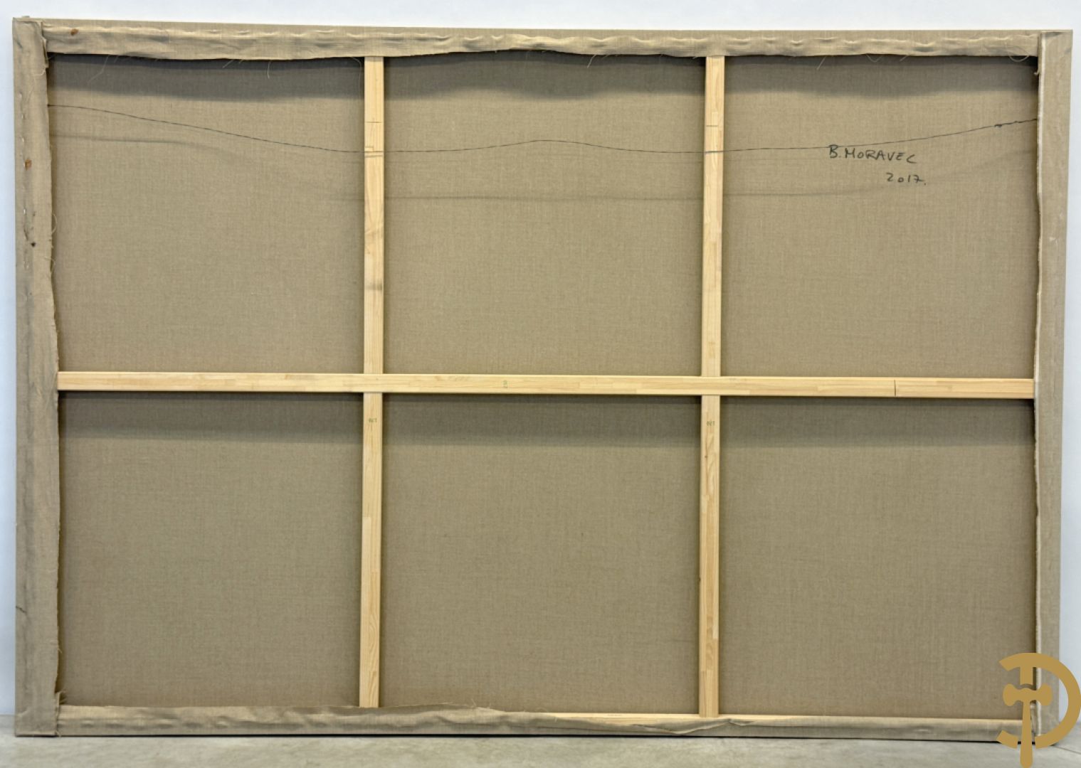 MORAVEL B. 2017 verso getekend 