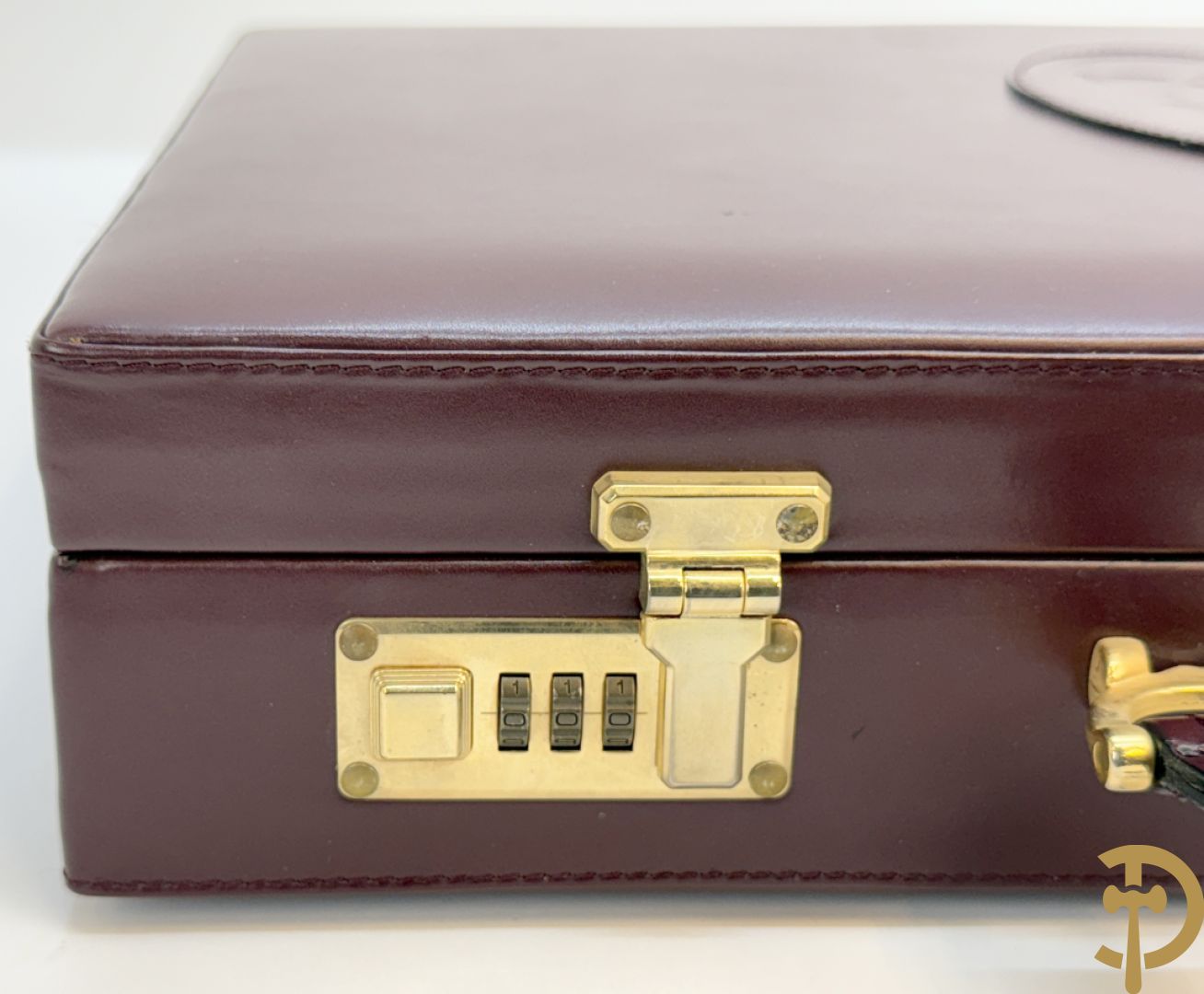 Bordeaux lederen aktentas Cartier