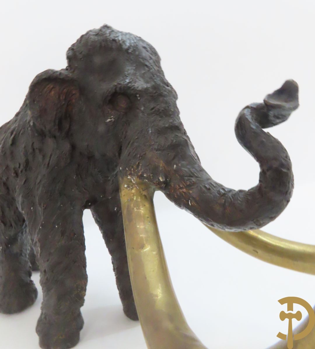 Ongetekend decoratief bronzen beeld van een mammoet