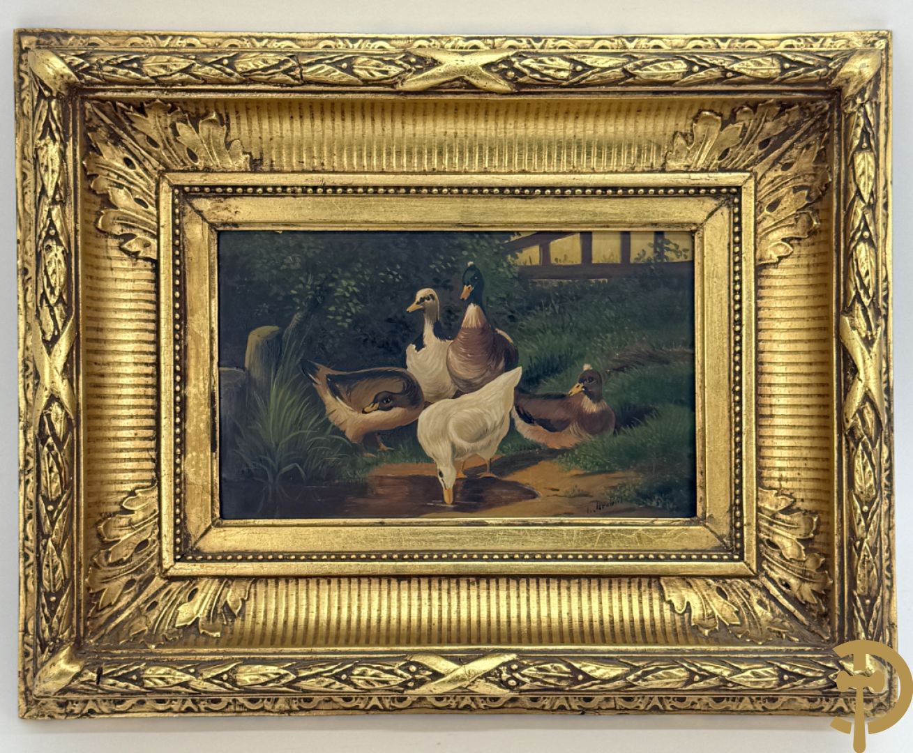 Onleesbaar getekend rechts onder 