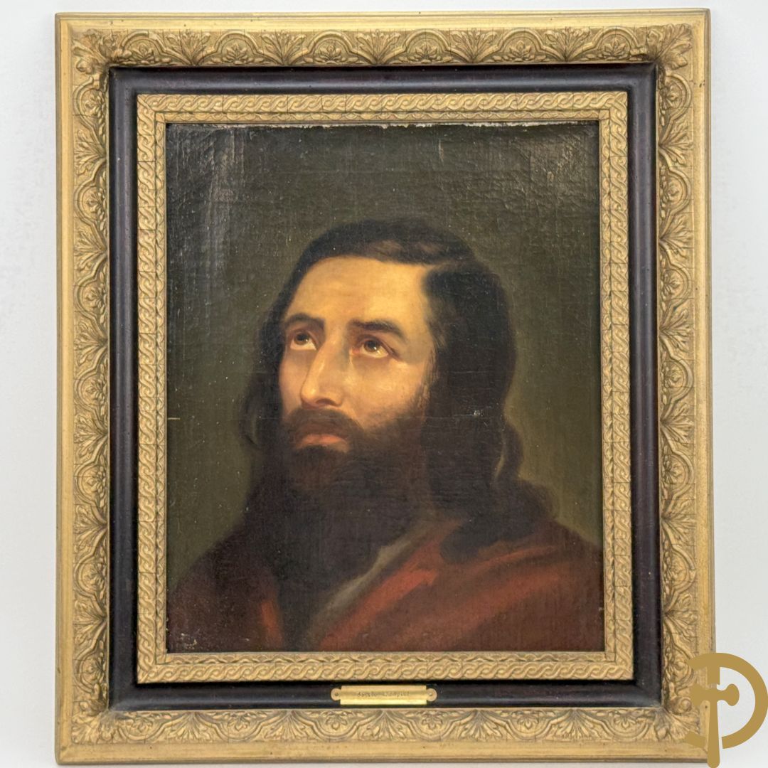 Ongetekend (toegewezen aan Langlet Cecile) 'Karakterkop van man met baard' olie op doek