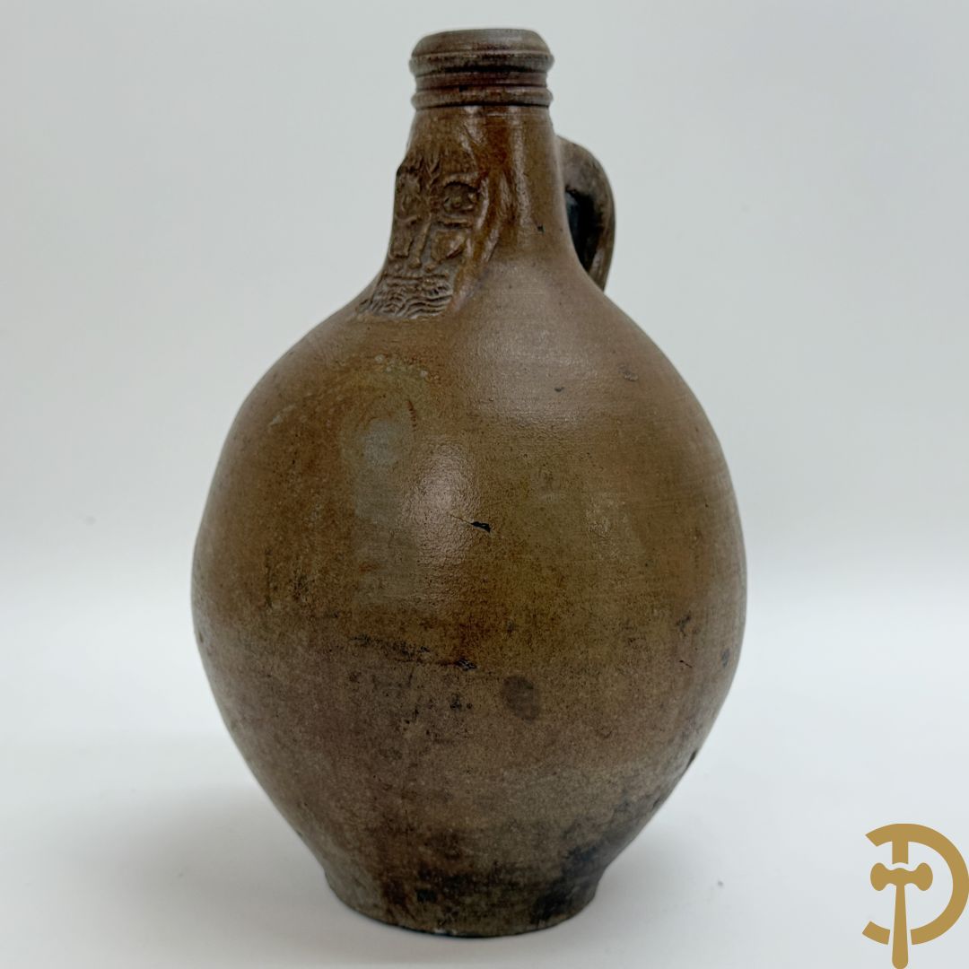 Antieke baardmankruik, Frechen, 18e