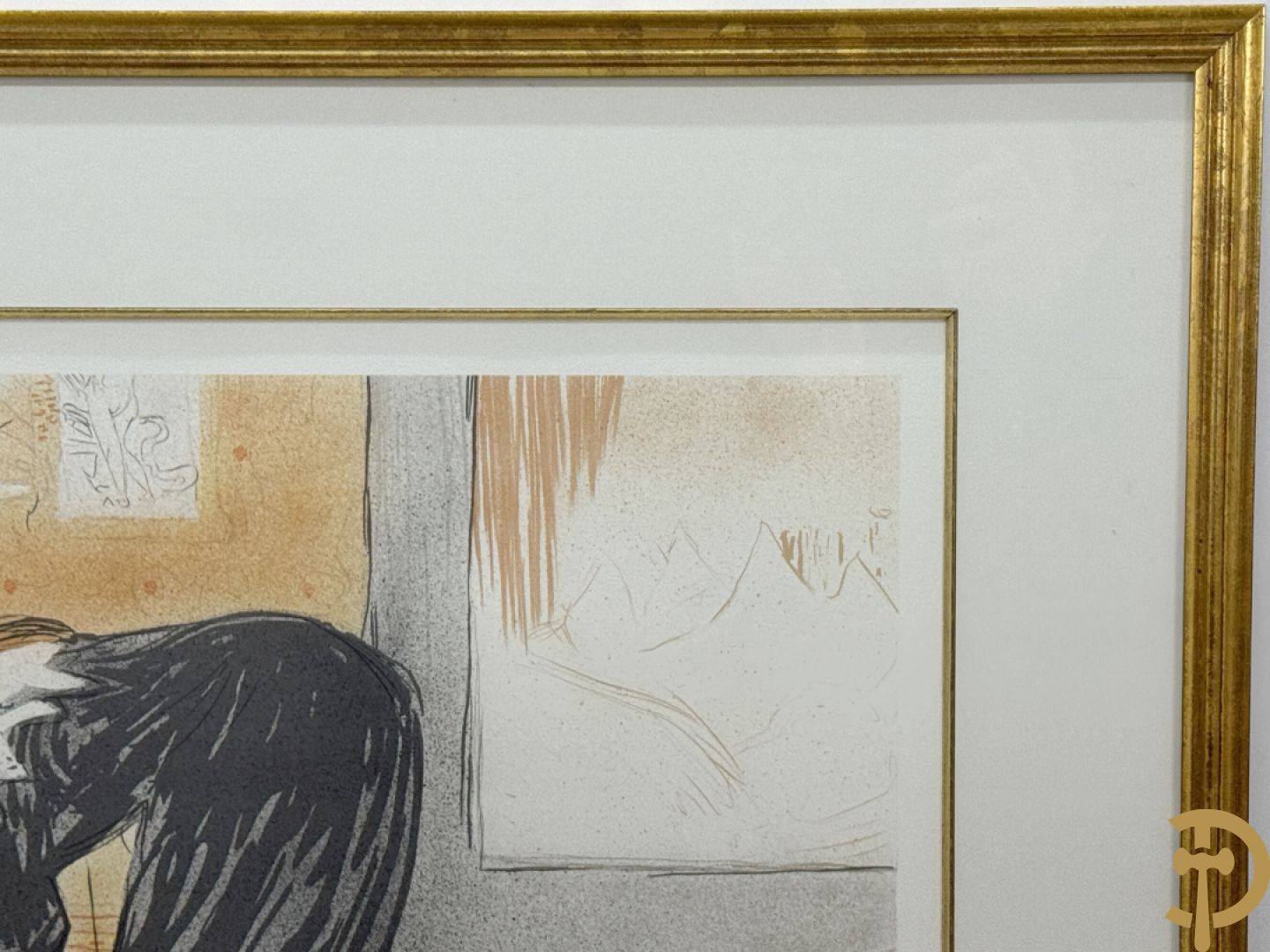 T.L. gemonogrammeerd (Toulouse Lautrec) 