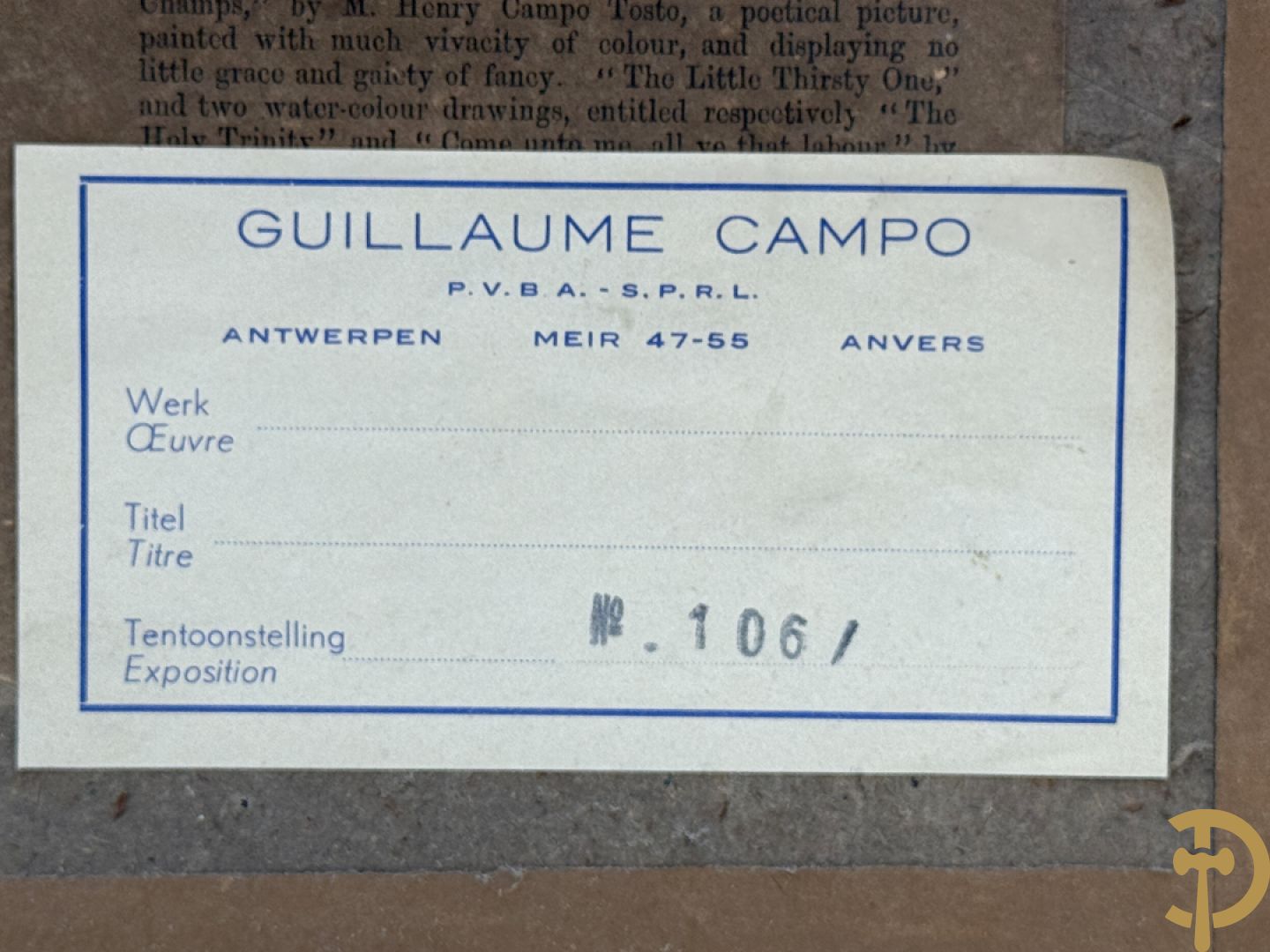 VERBOECKHOVEN Eugène getekend f.1877 