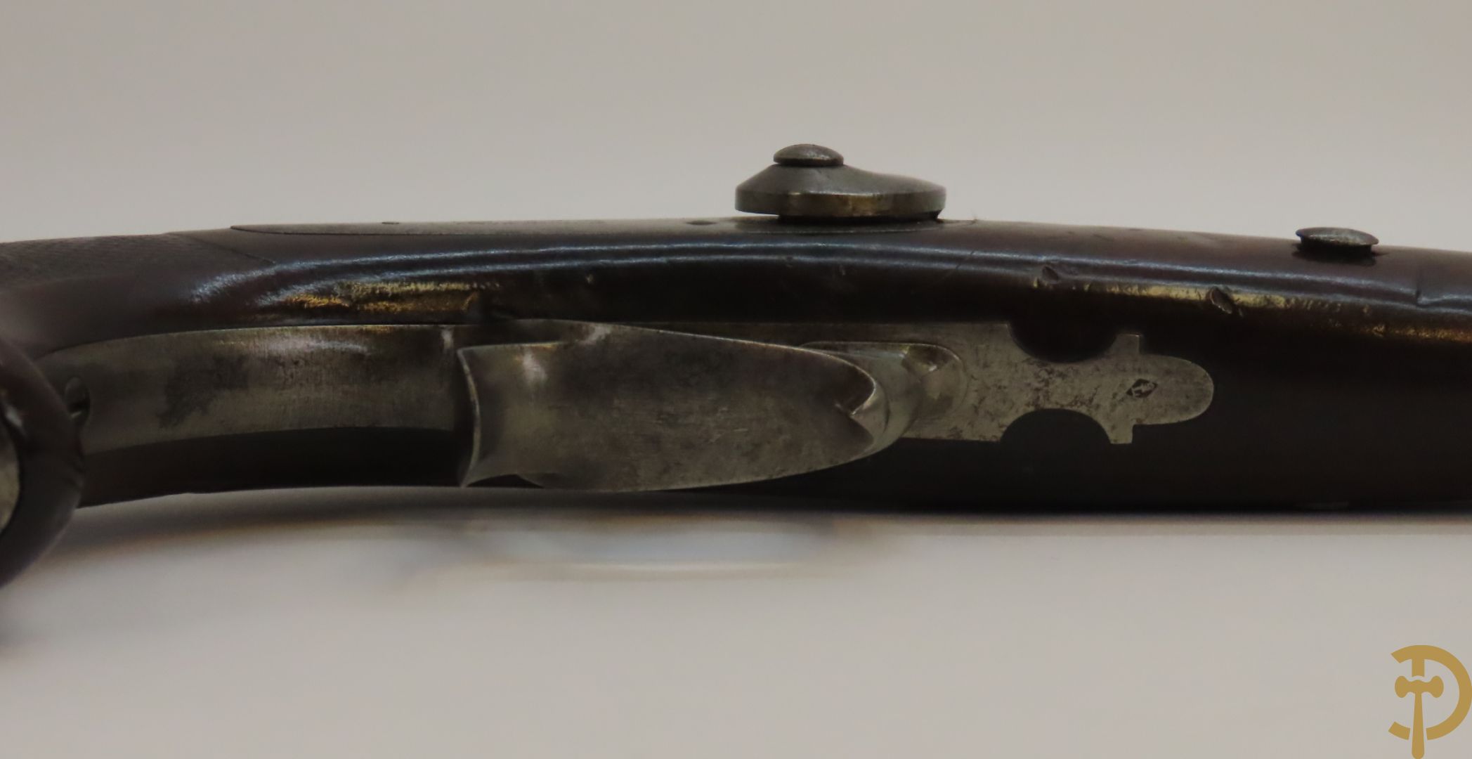 Frans reglementair officiers percussie pistool - Manufacture National de Châtellerault - gestempeld en gedateerd 1849
