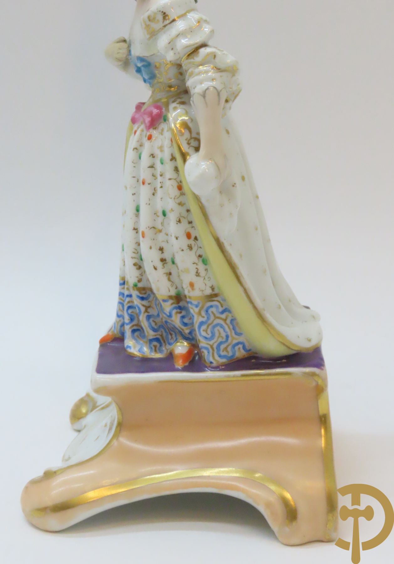 Paar porseleinen kandelaars Vieux Paris, 19e