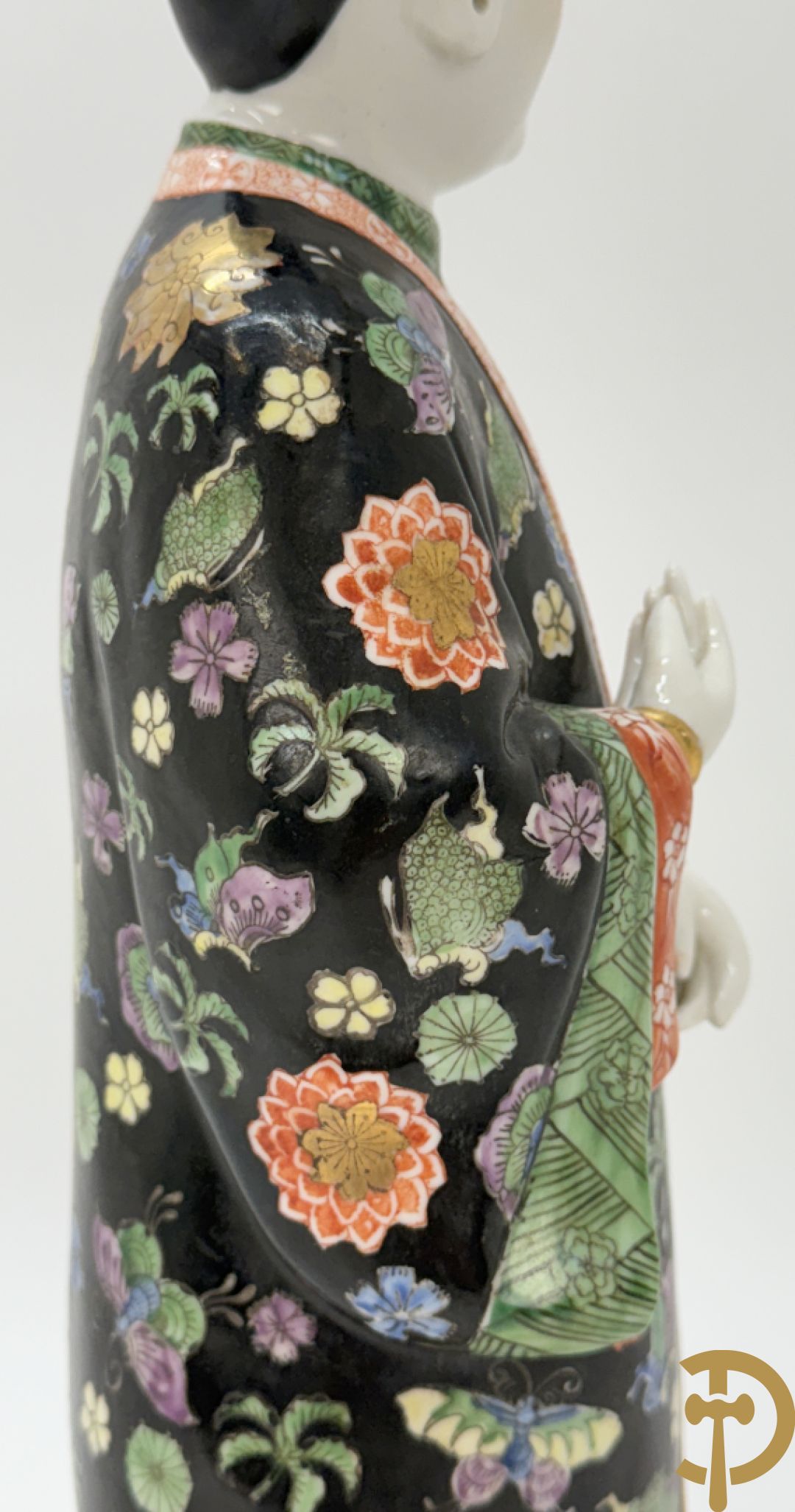 Porseleinen handbeschilderde geisha