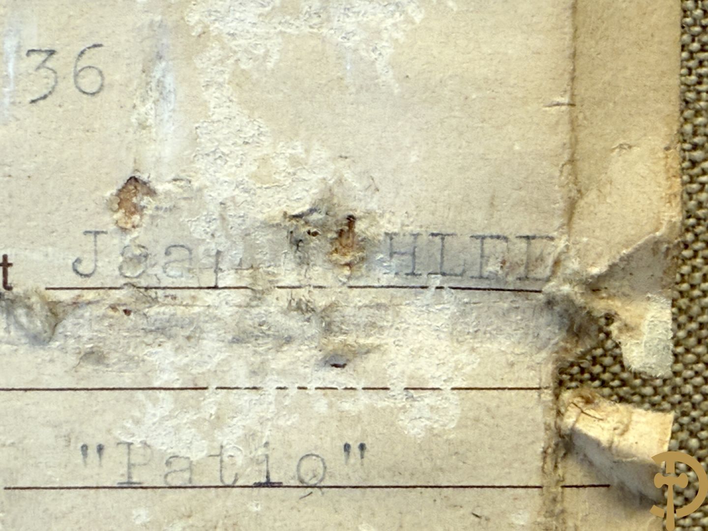 SCHLEE J. (Jaap) getekend Patio 1980-1981, 