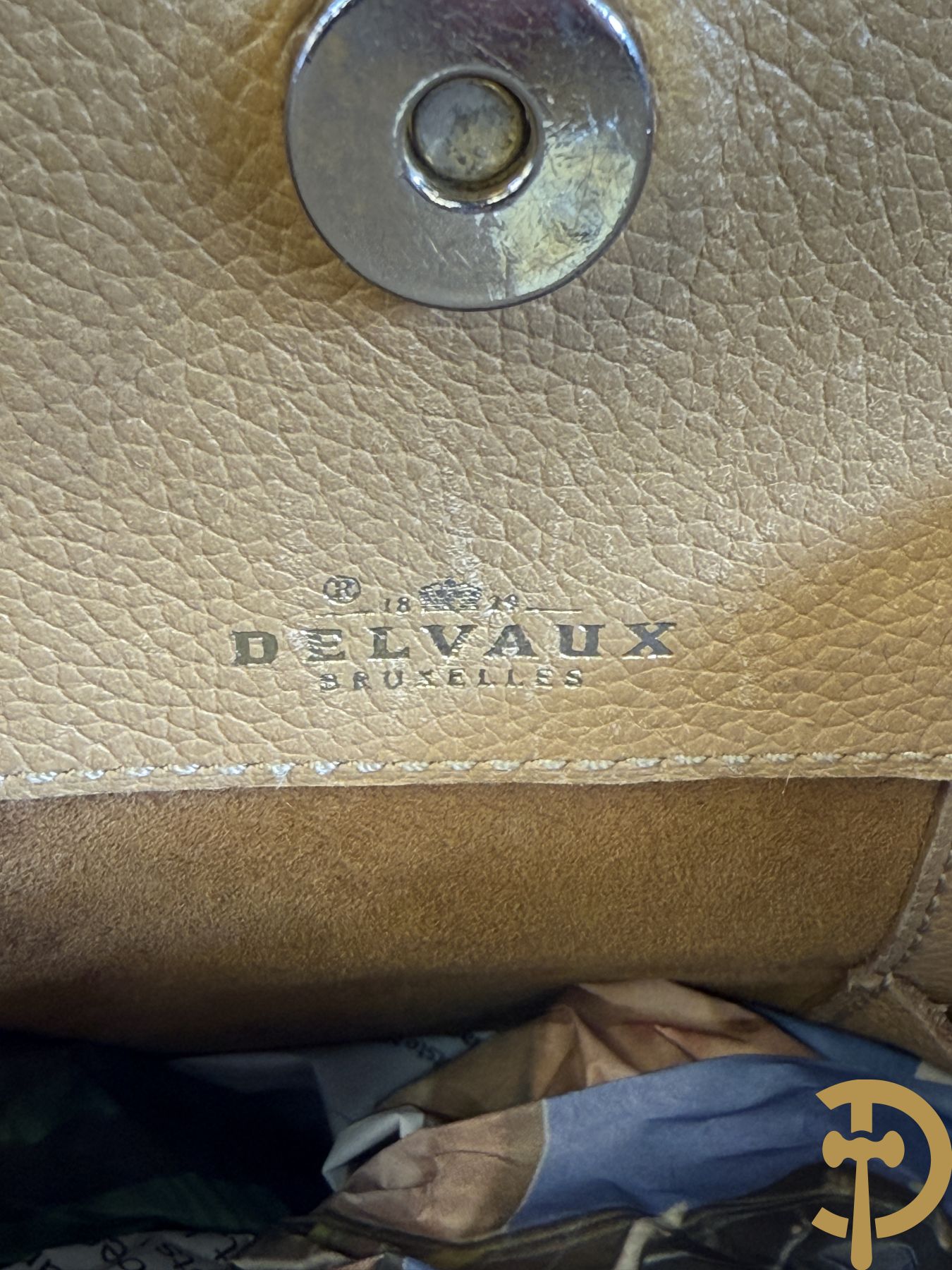 Lederen handtas Delvaux