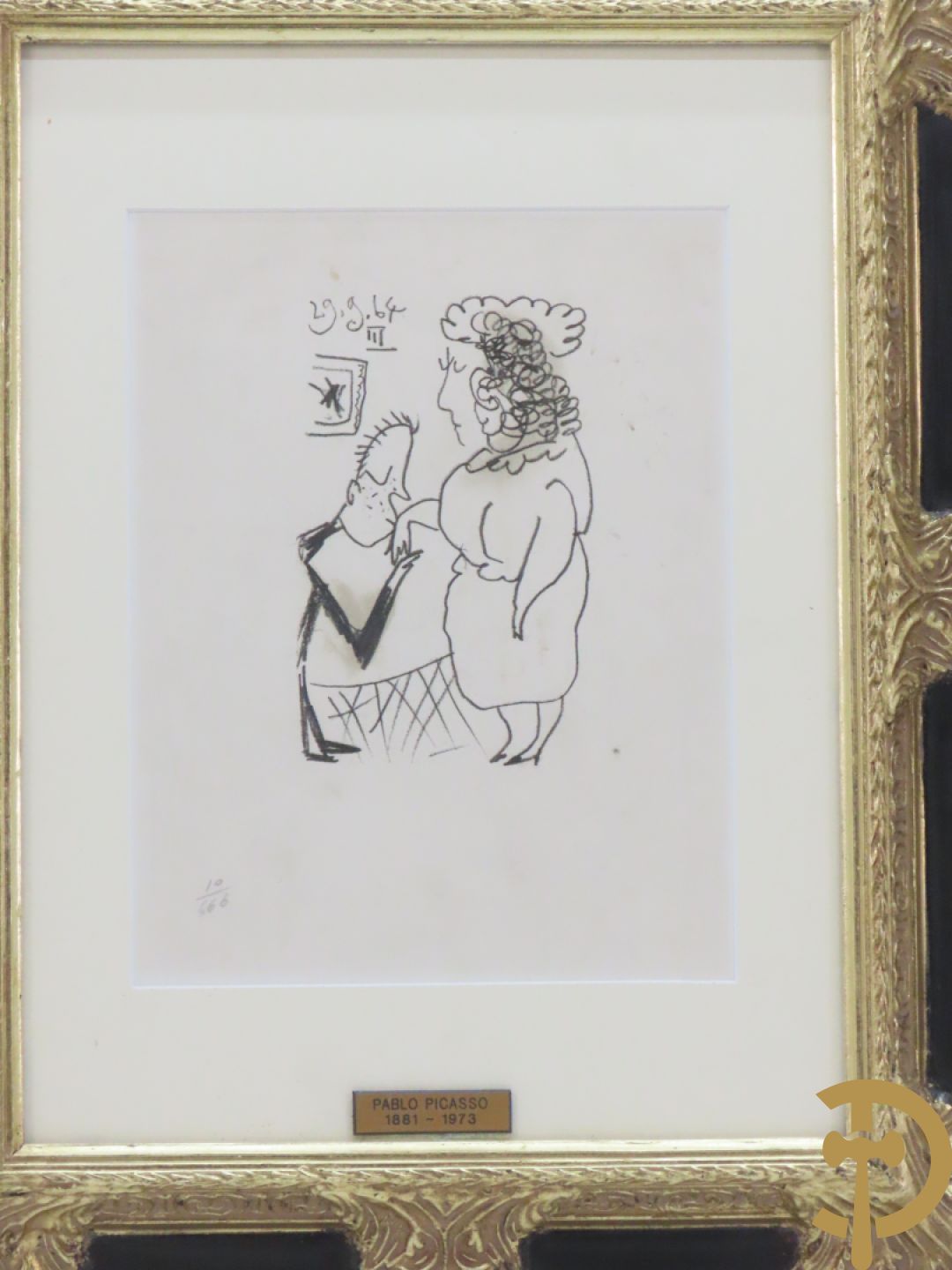 PICASSO Pablo naar 29.9.64 gedateerd 