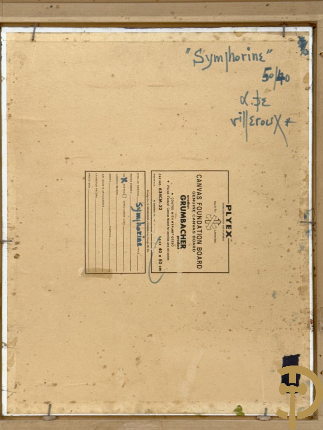 DE VILLEROUX A. getekend 